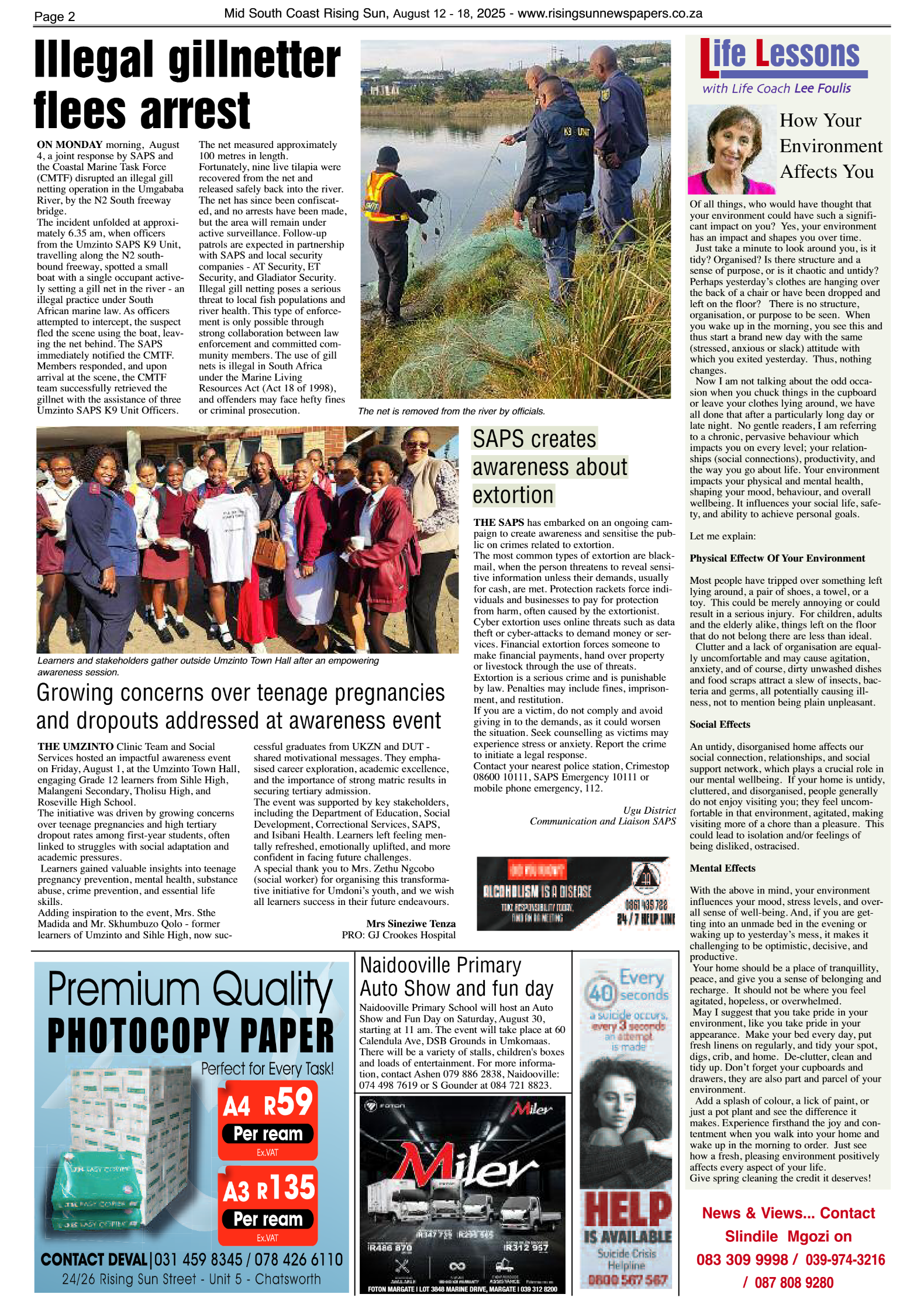 Mid South Coast Rising Sun E-Paper, August 12, 2025 page 2