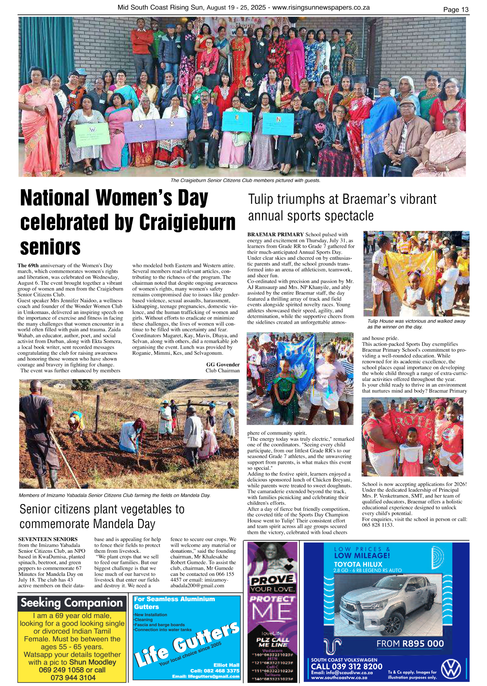 Mid South Coast Rising Sun E-Paper, August 19, 2025 page 13