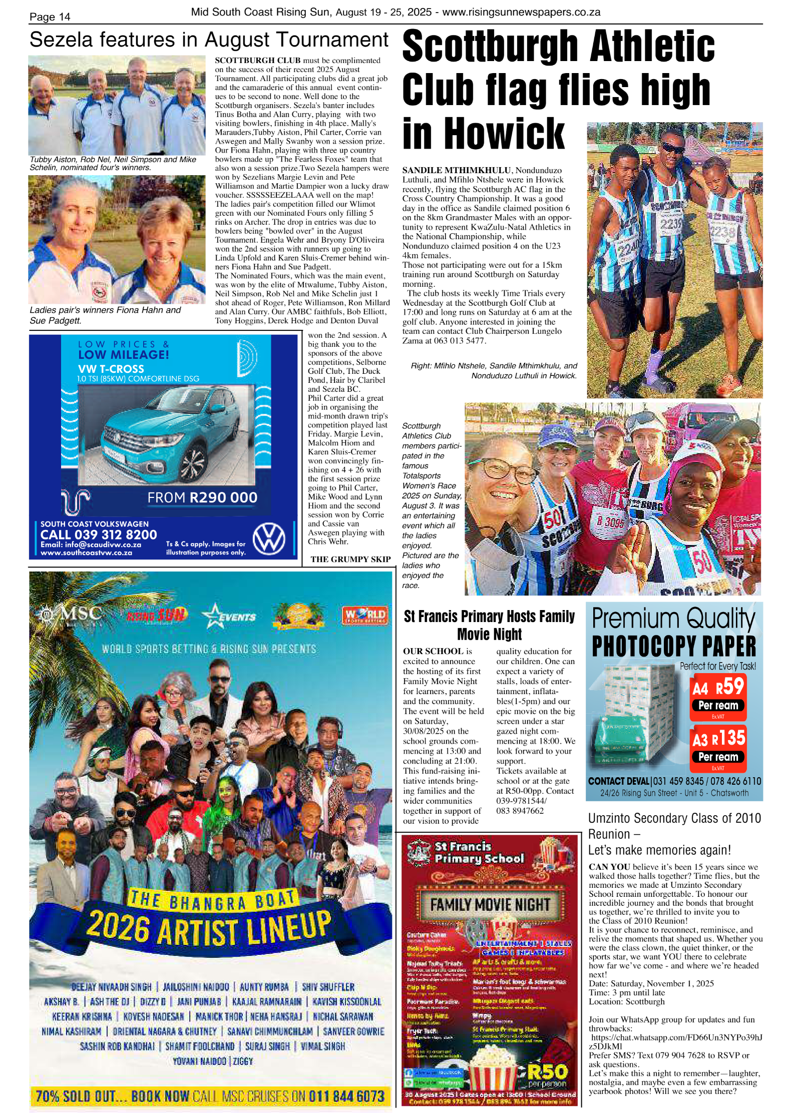 Mid South Coast Rising Sun E-Paper, August 19, 2025 page 14