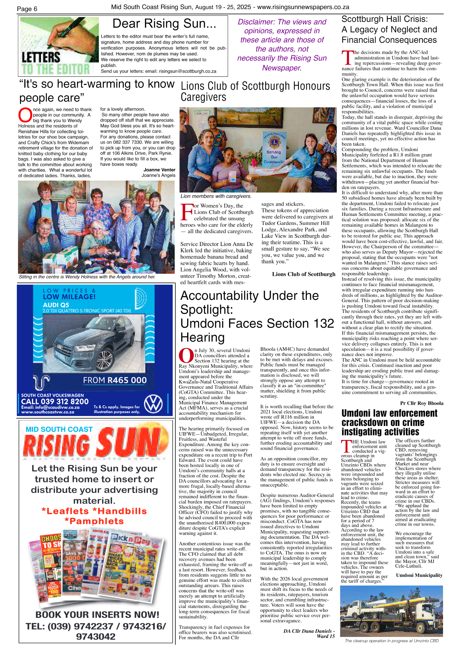 Mid South Coast Rising Sun E-Paper, August 19, 2025 page 6
