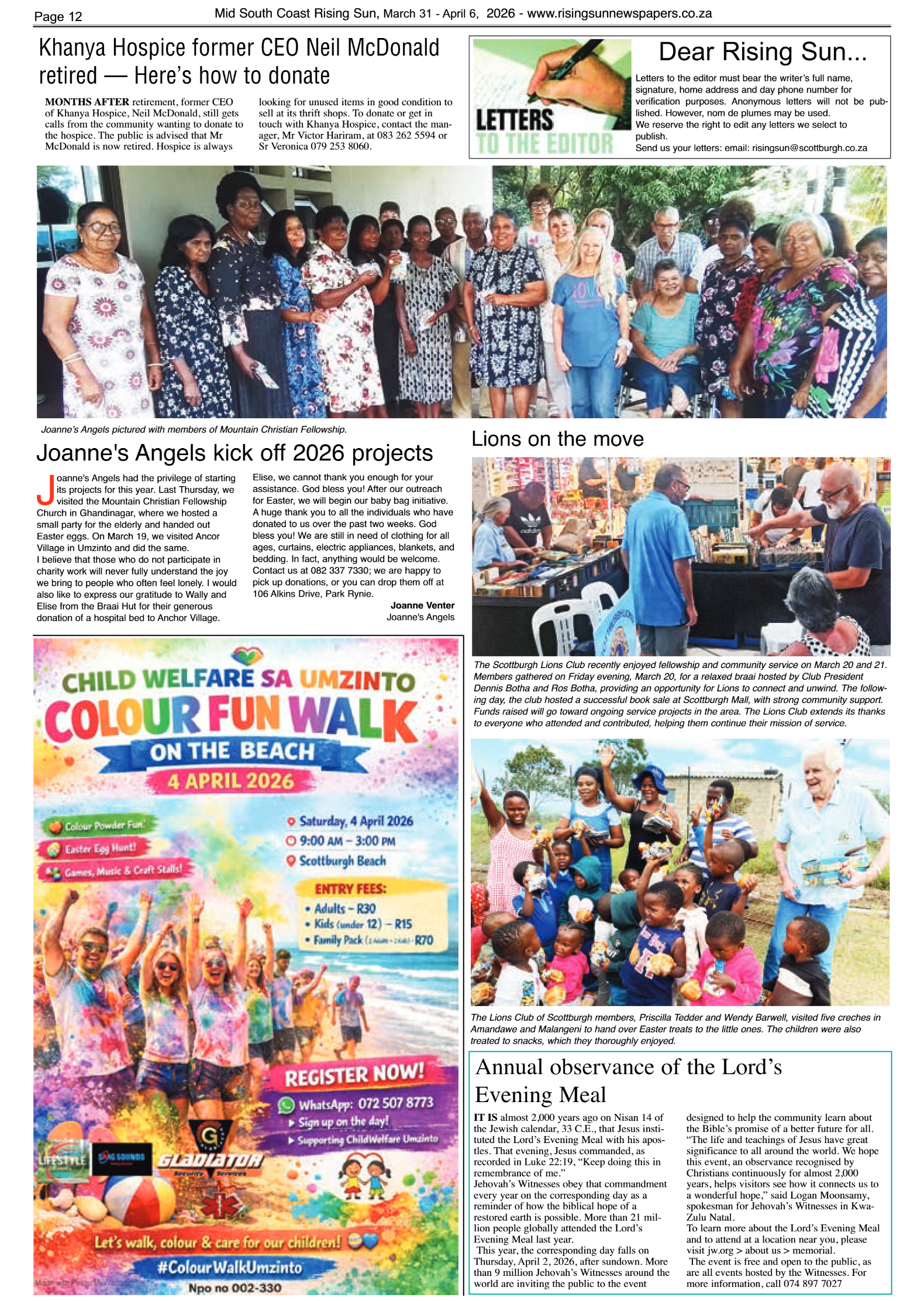 Mid South Coast Rising Sun E-Paper, March 31, 2026 page 12