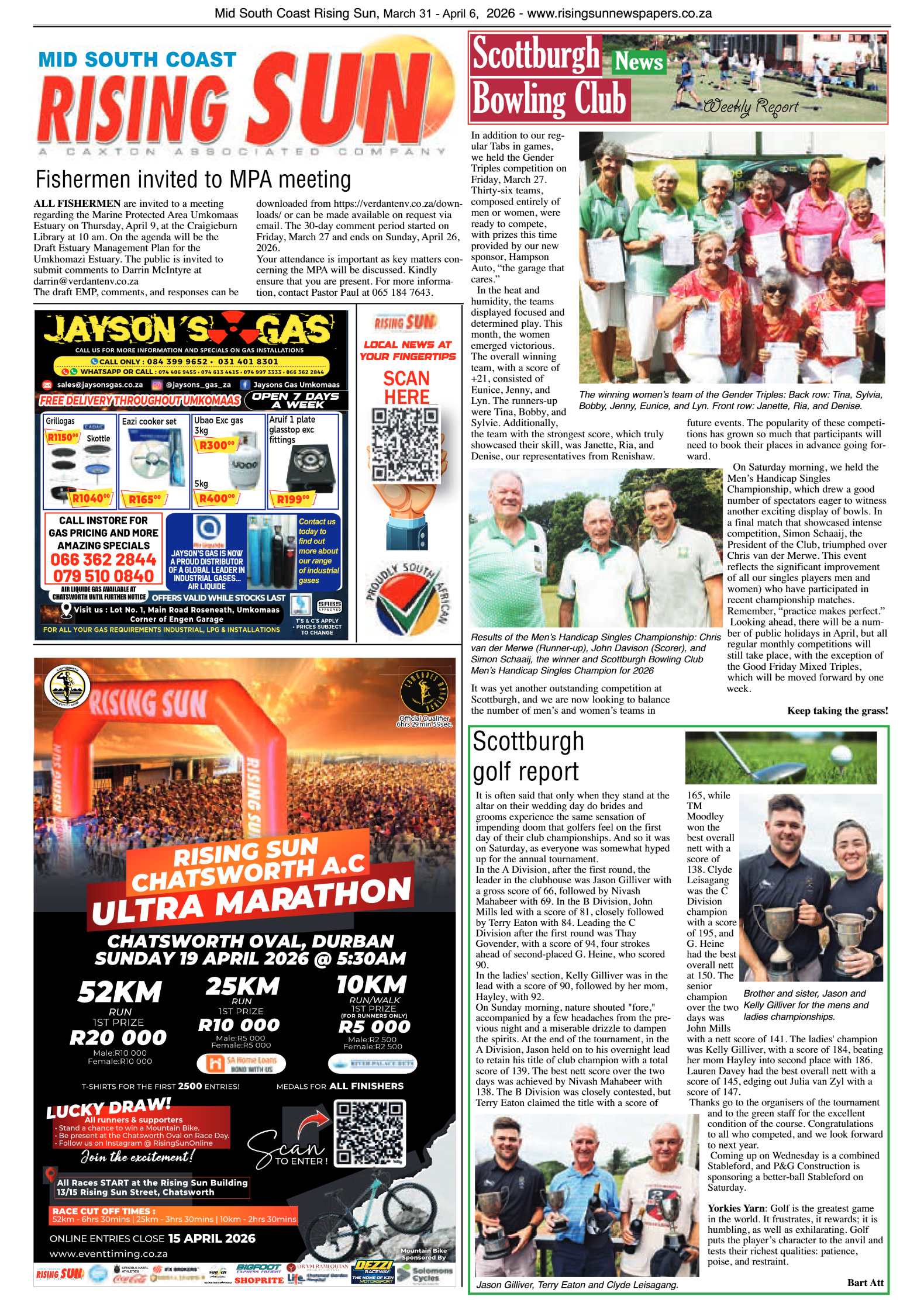 Mid South Coast Rising Sun E-Paper, March 31, 2026 page 16