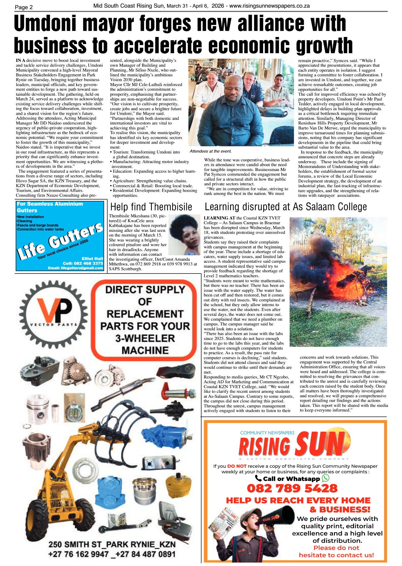 Mid South Coast Rising Sun E-Paper, March 31, 2026 page 2