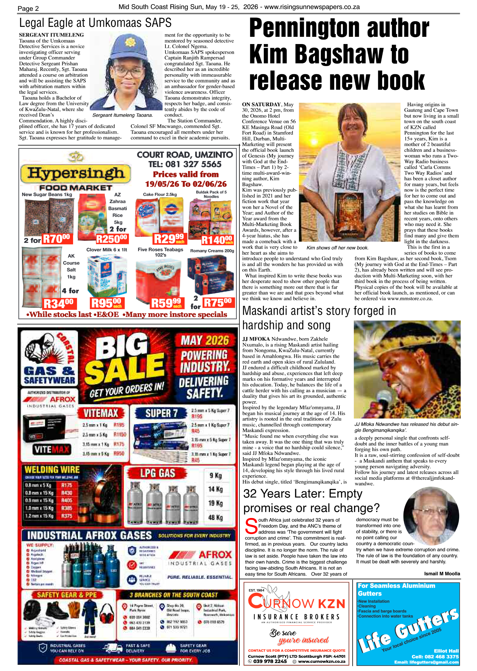 Mid South Coast Rising Sun E-Paper, May 19, 2026 page 2