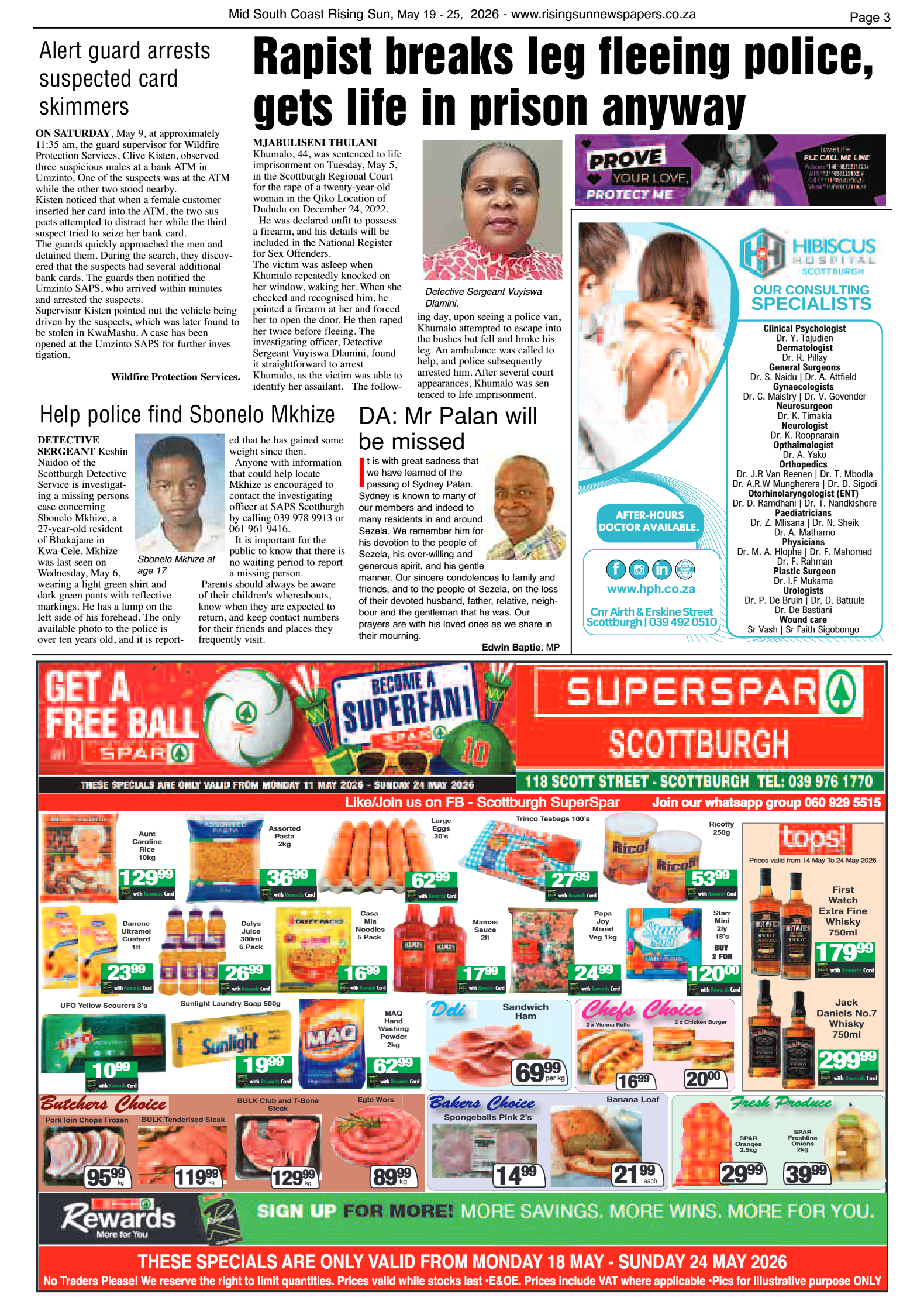 Mid South Coast Rising Sun E-Paper, May 19, 2026 page 3