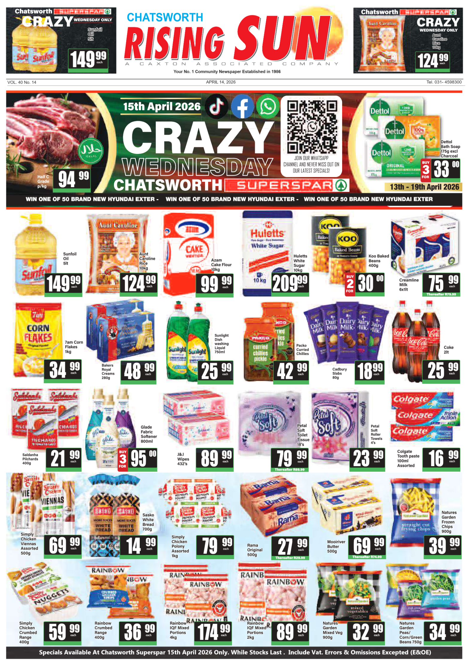 Rising Sun Chatsworth E-Paper, April 14, 2026 page 1