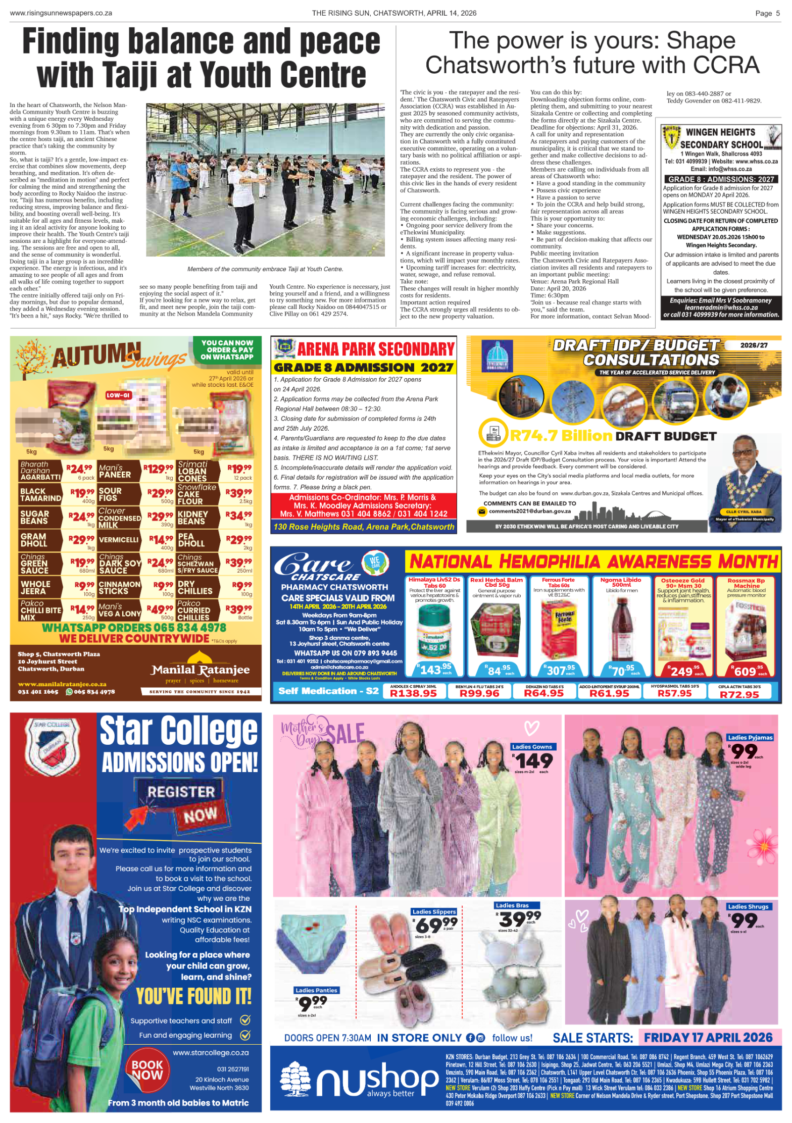 Rising Sun Chatsworth E-Paper, April 14, 2026 page 7