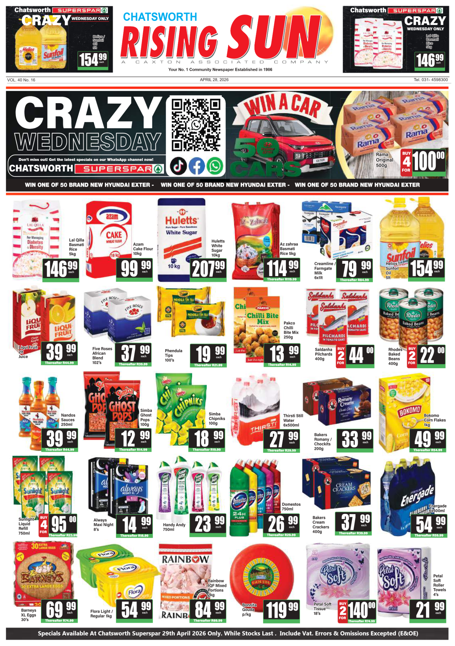 Rising Sun Chatsworth E-Paper, April 28, 2026 page 1