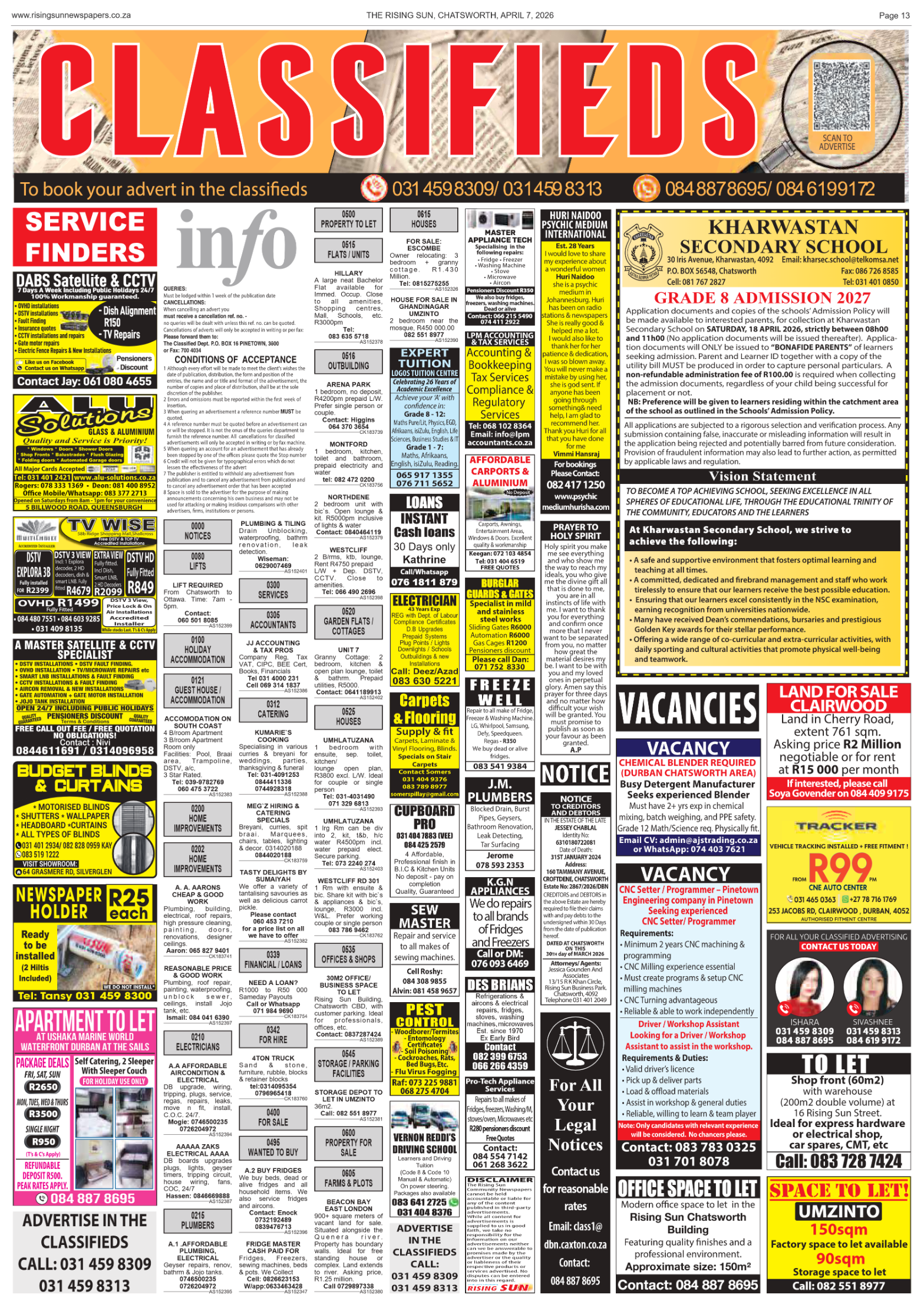 Rising Sun Chatsworth E-Paper, April 7, 2026 page 15