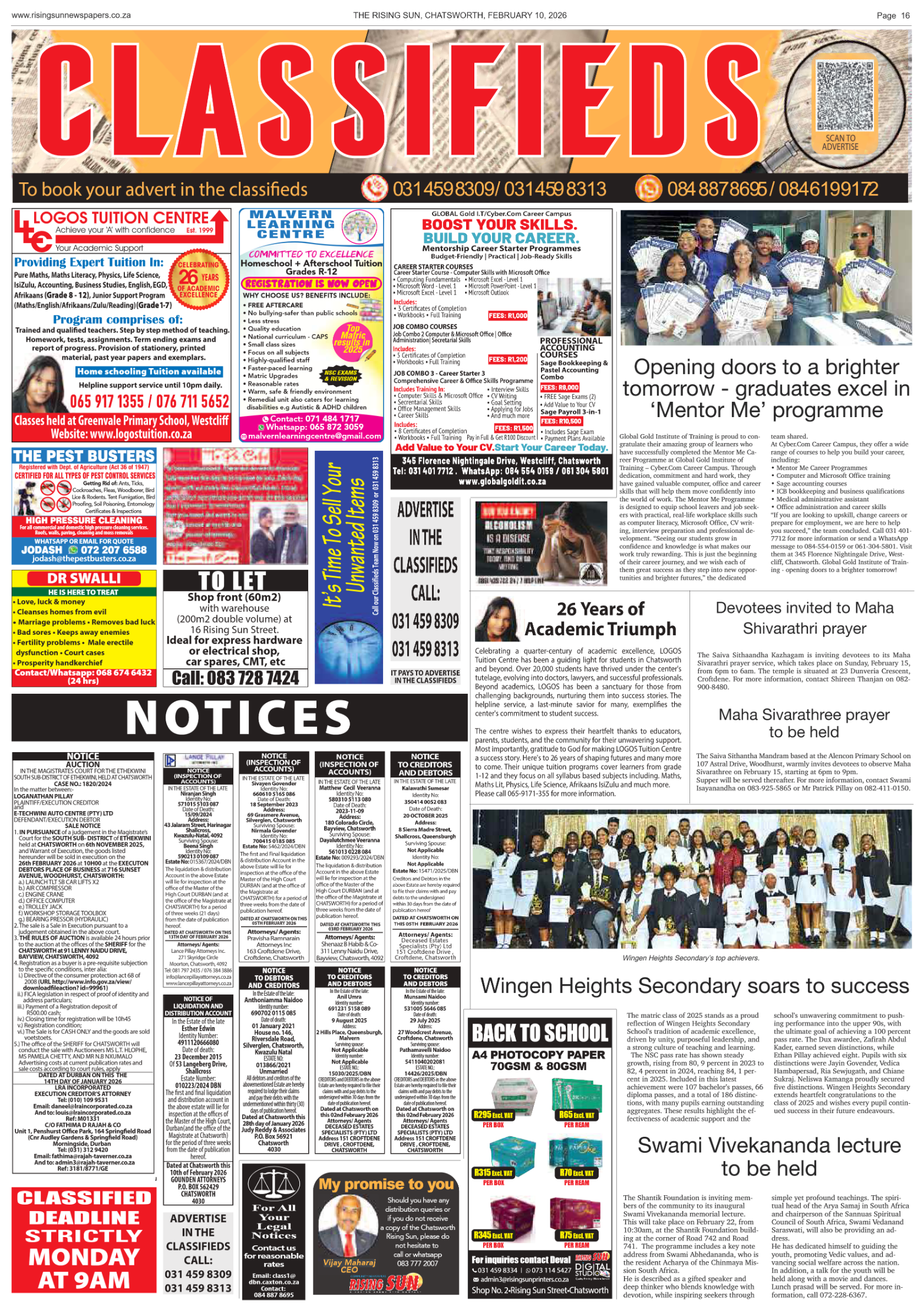 Rising Sun Chatsworth E-Paper, February 10, 2026 page 18