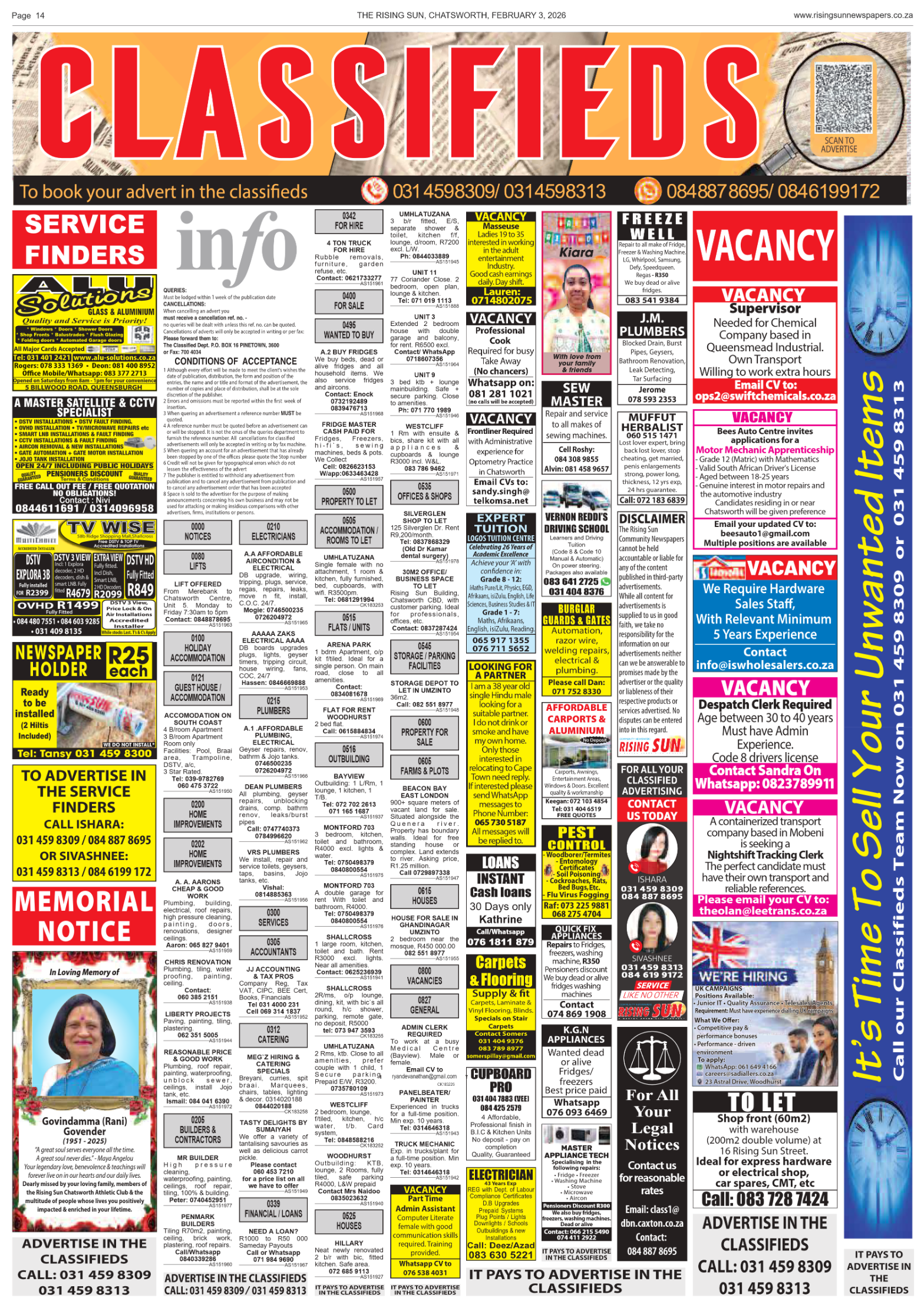 Rising Sun Chatsworth E-Paper, February 3, 2026 page 16