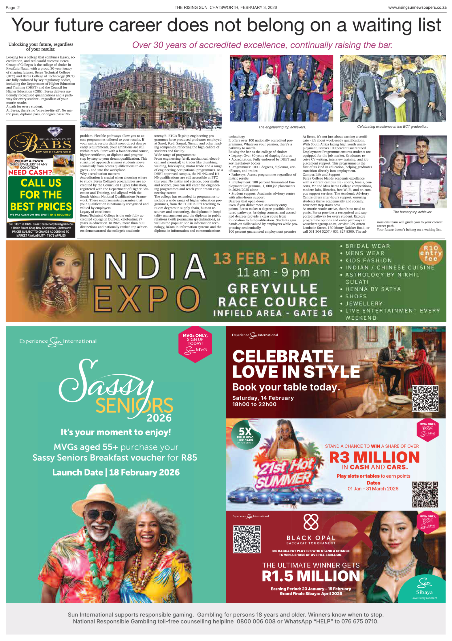 Rising Sun Chatsworth E-Paper, February 3, 2026 page 4