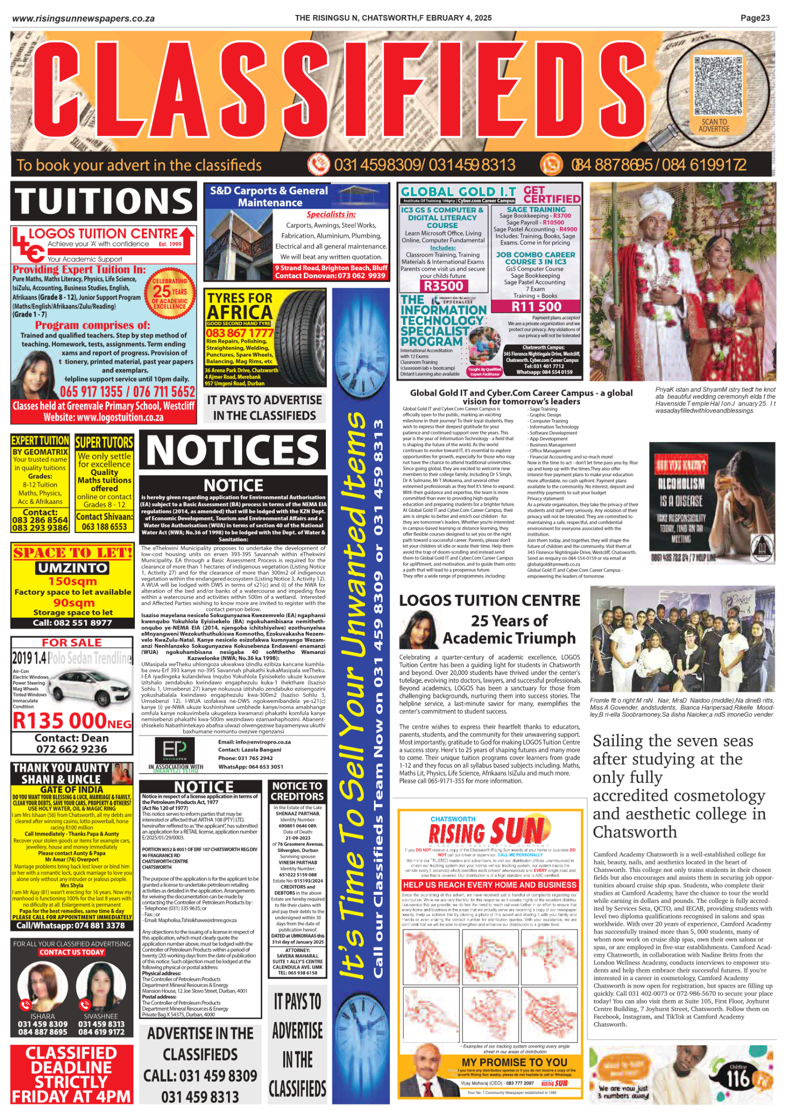 Rising Sun Chatsworth E-Paper, February 4, 2025 page 25