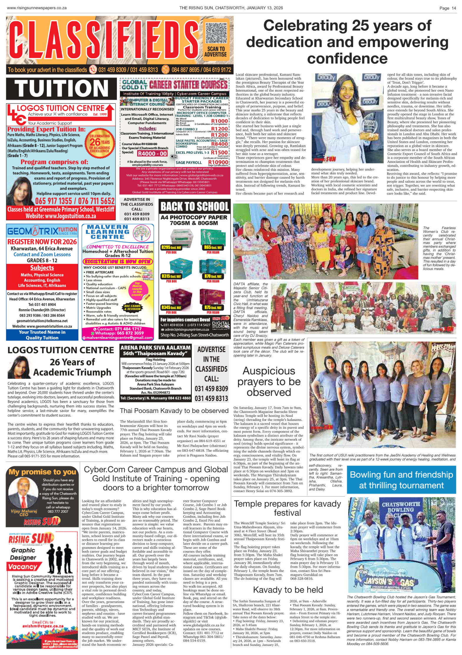 Rising Sun Chatsworth E-Paper, January 13, 2026 page 16