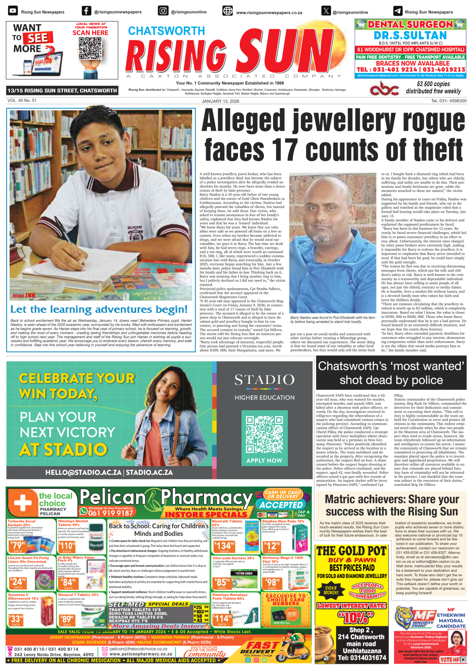 Rising Sun Chatsworth E-Paper, January 13, 2026 page 3