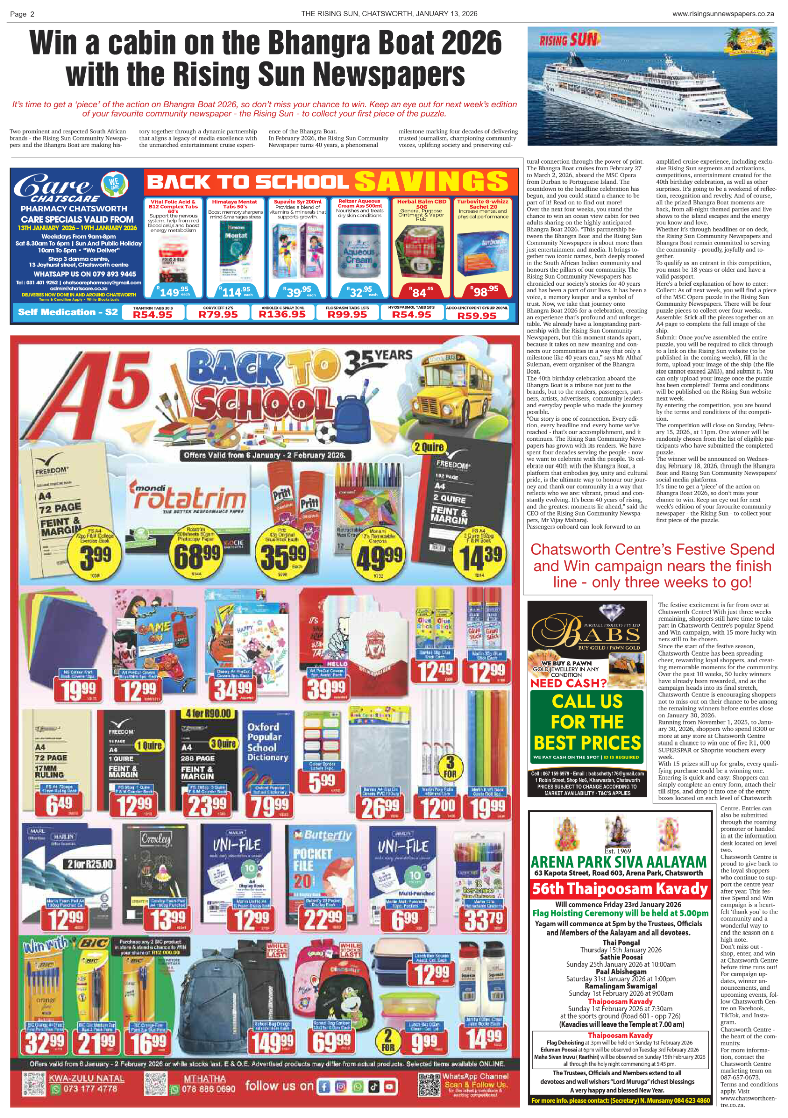 Rising Sun Chatsworth E-Paper, January 13, 2026 page 4