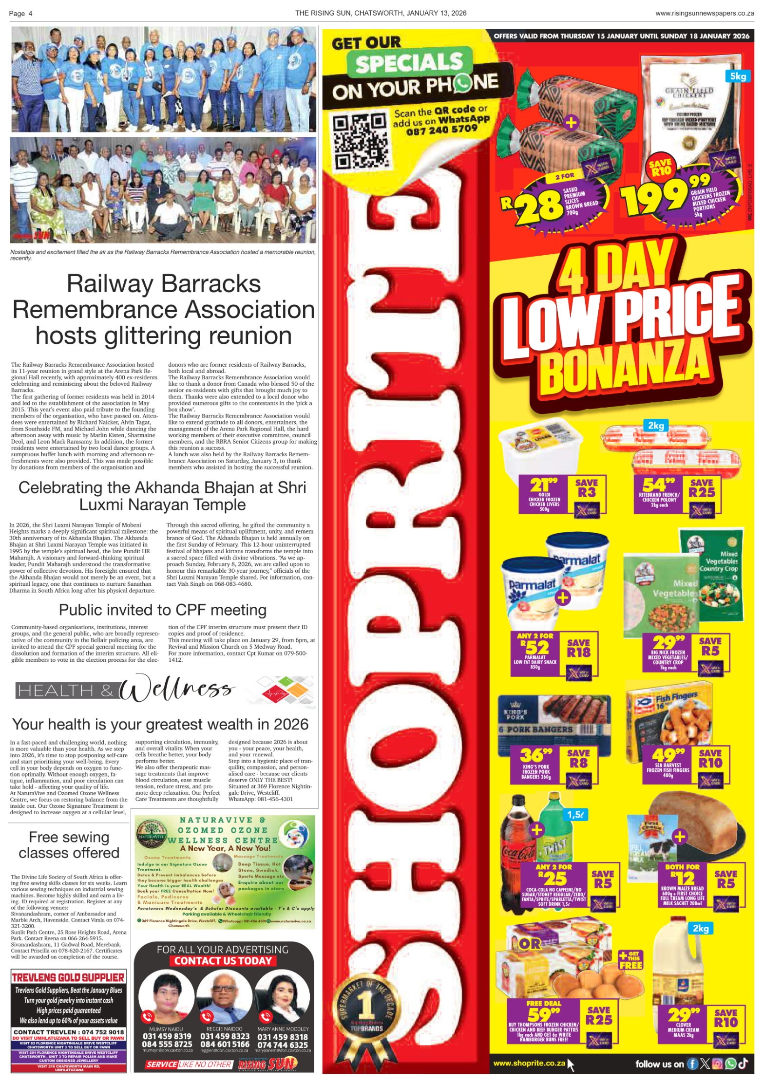 Rising Sun Chatsworth E-Paper, January 13, 2026 page 6