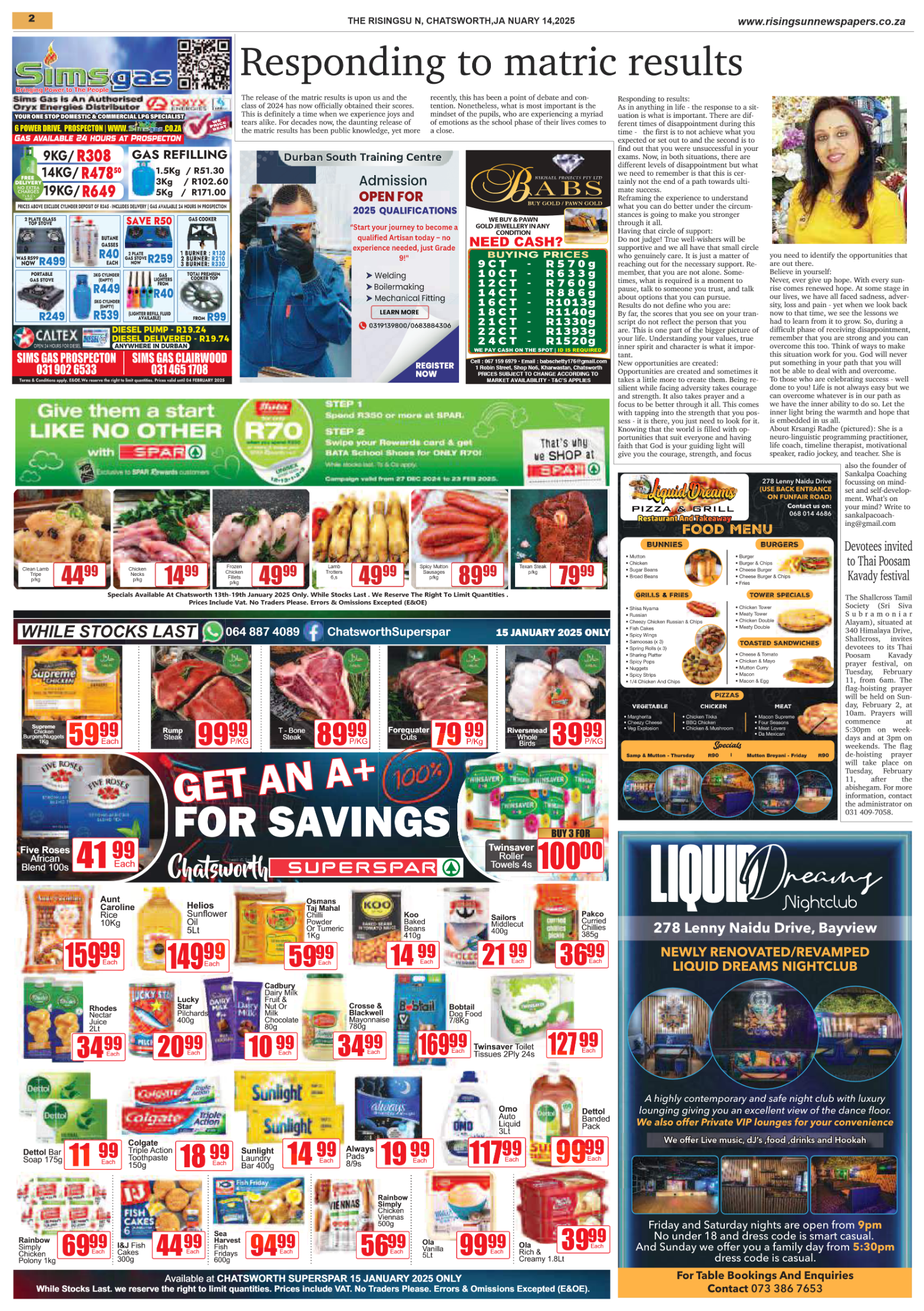 Rising Sun Chatsworth E-Paper, January 14, 2025 page 2