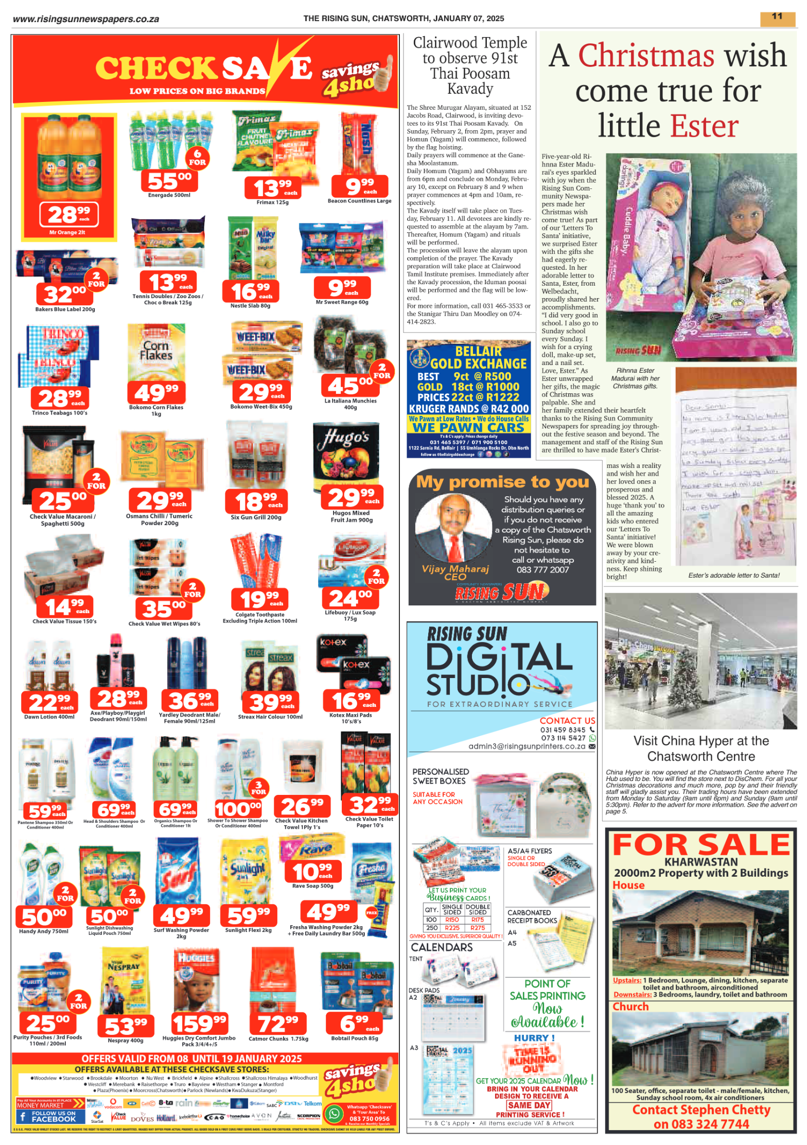 Rising Sun Chatsworth E-Paper, January 7, 2025 page 11