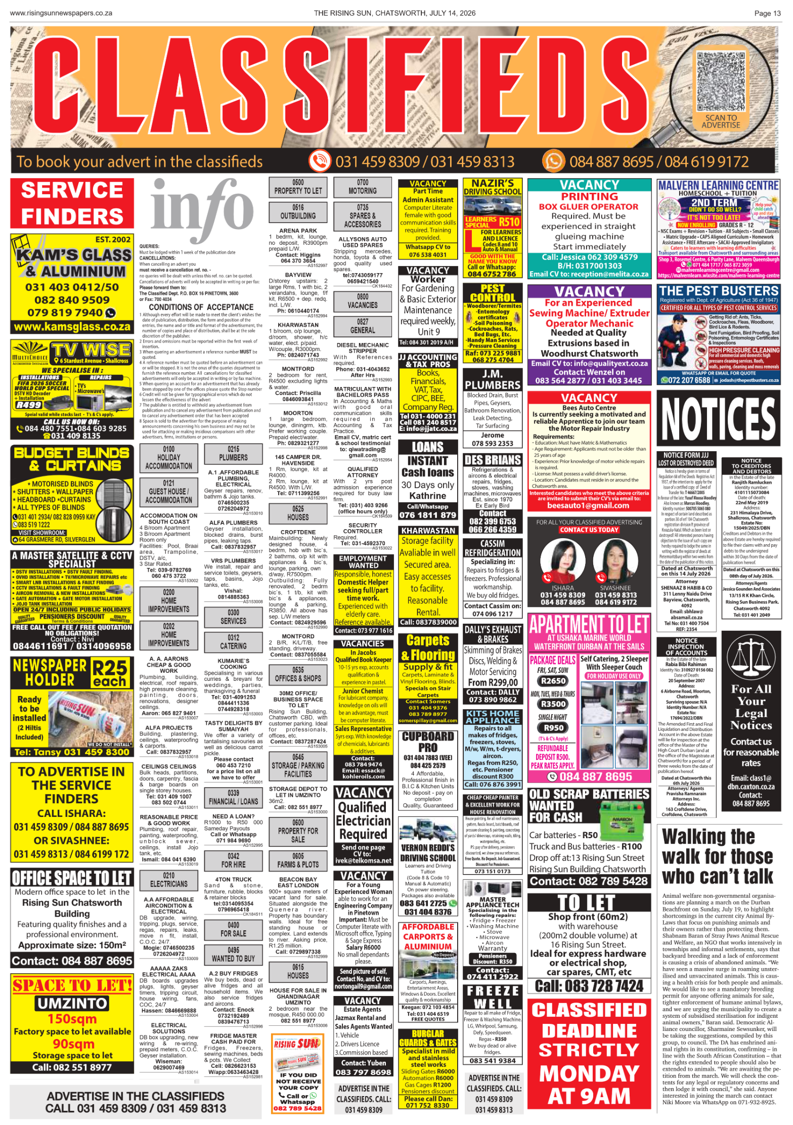 Rising Sun Chatsworth E-Paper, July 14, 2026 page 15