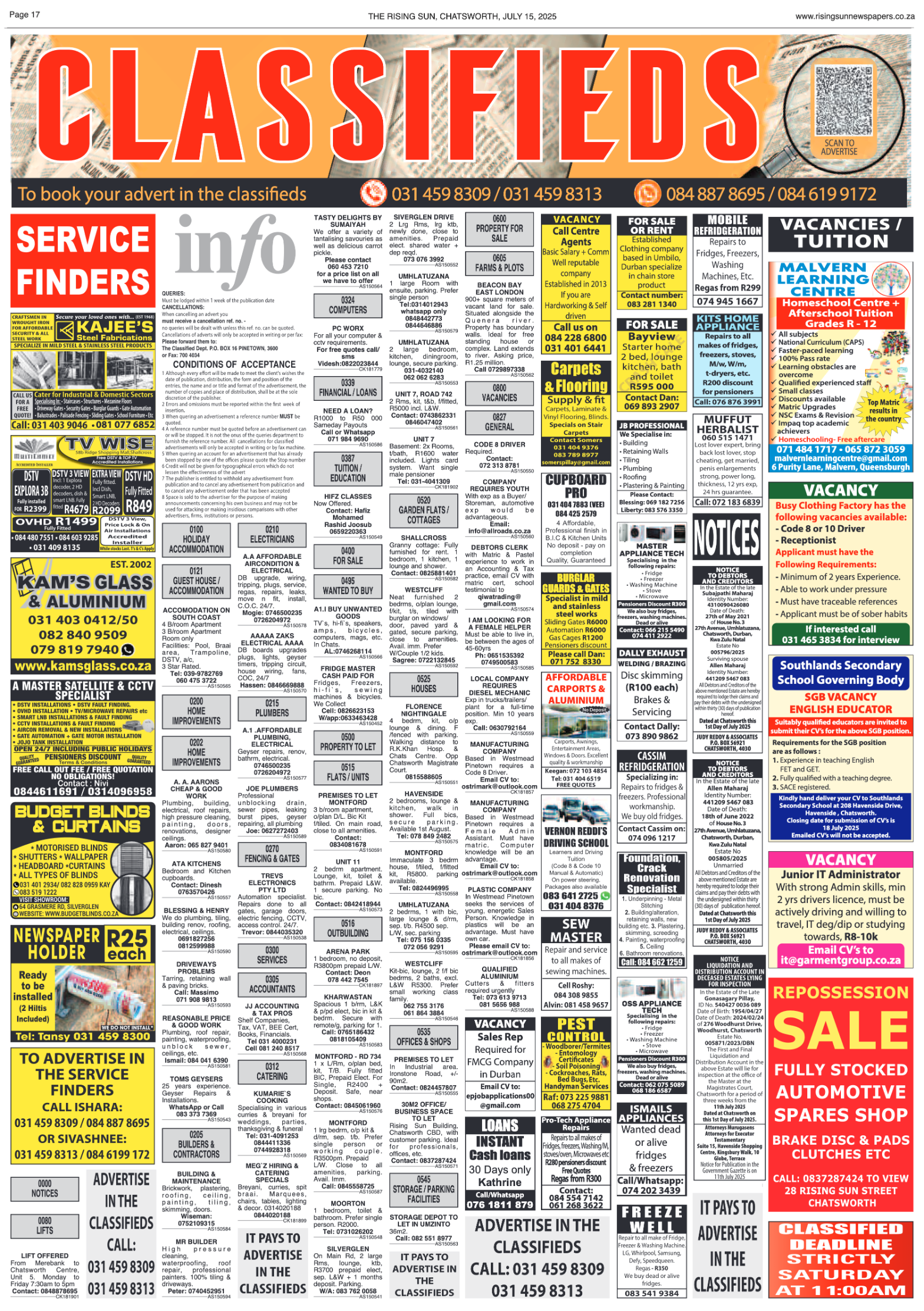 Rising Sun Chatsworth E-Paper, July 15, 2025 page 19