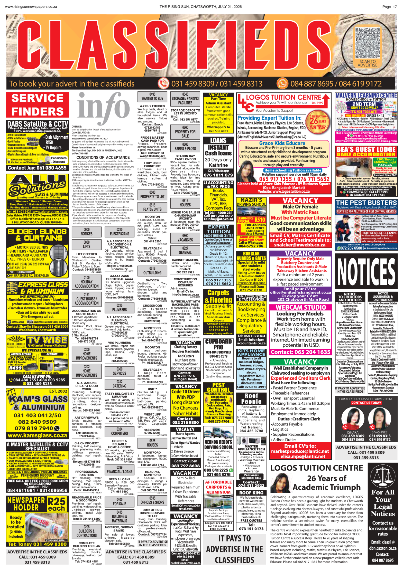 Rising Sun Chatsworth E-Paper, July 21, 2026 page 19