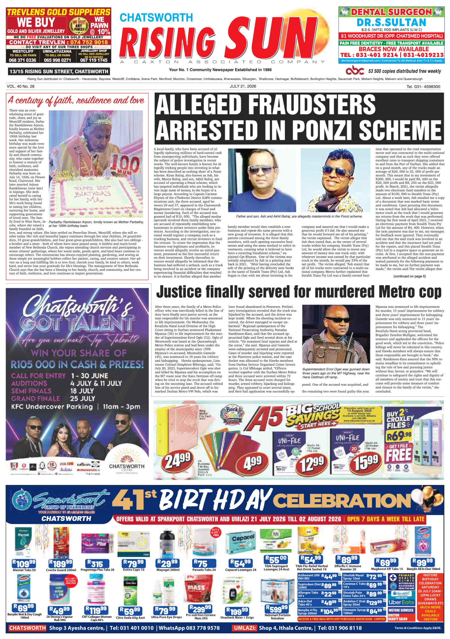 Rising Sun Chatsworth E-Paper, July 21, 2026 page 3