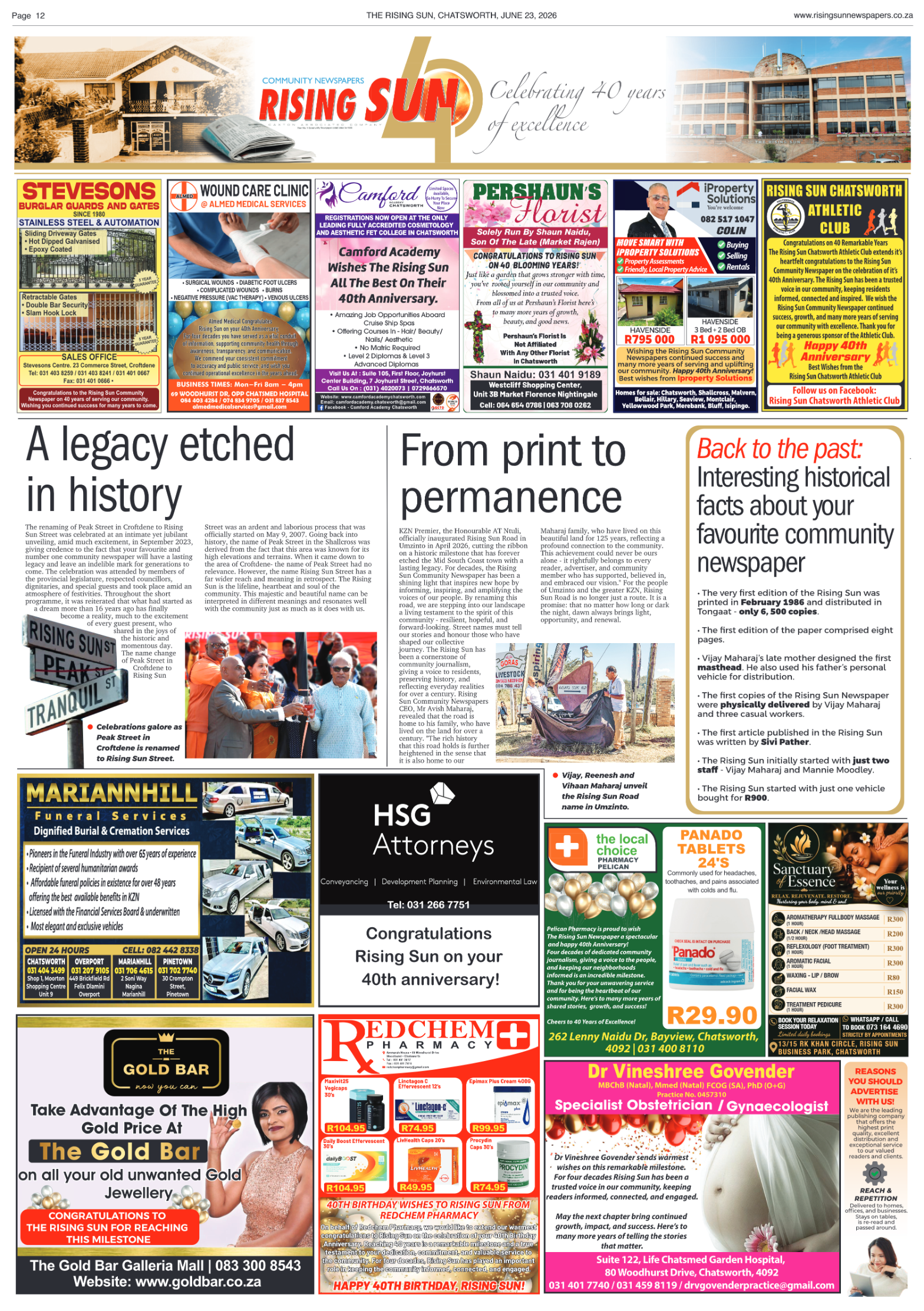 Rising Sun Chatsworth E-Paper, June 23, 2026 page 15