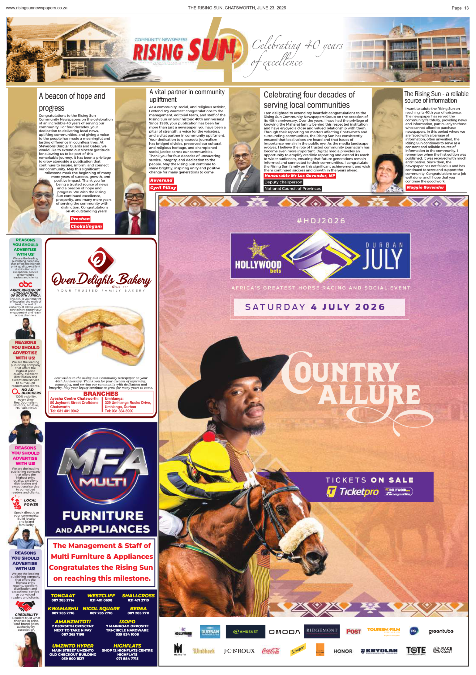 Rising Sun Chatsworth E-Paper, June 23, 2026 page 16
