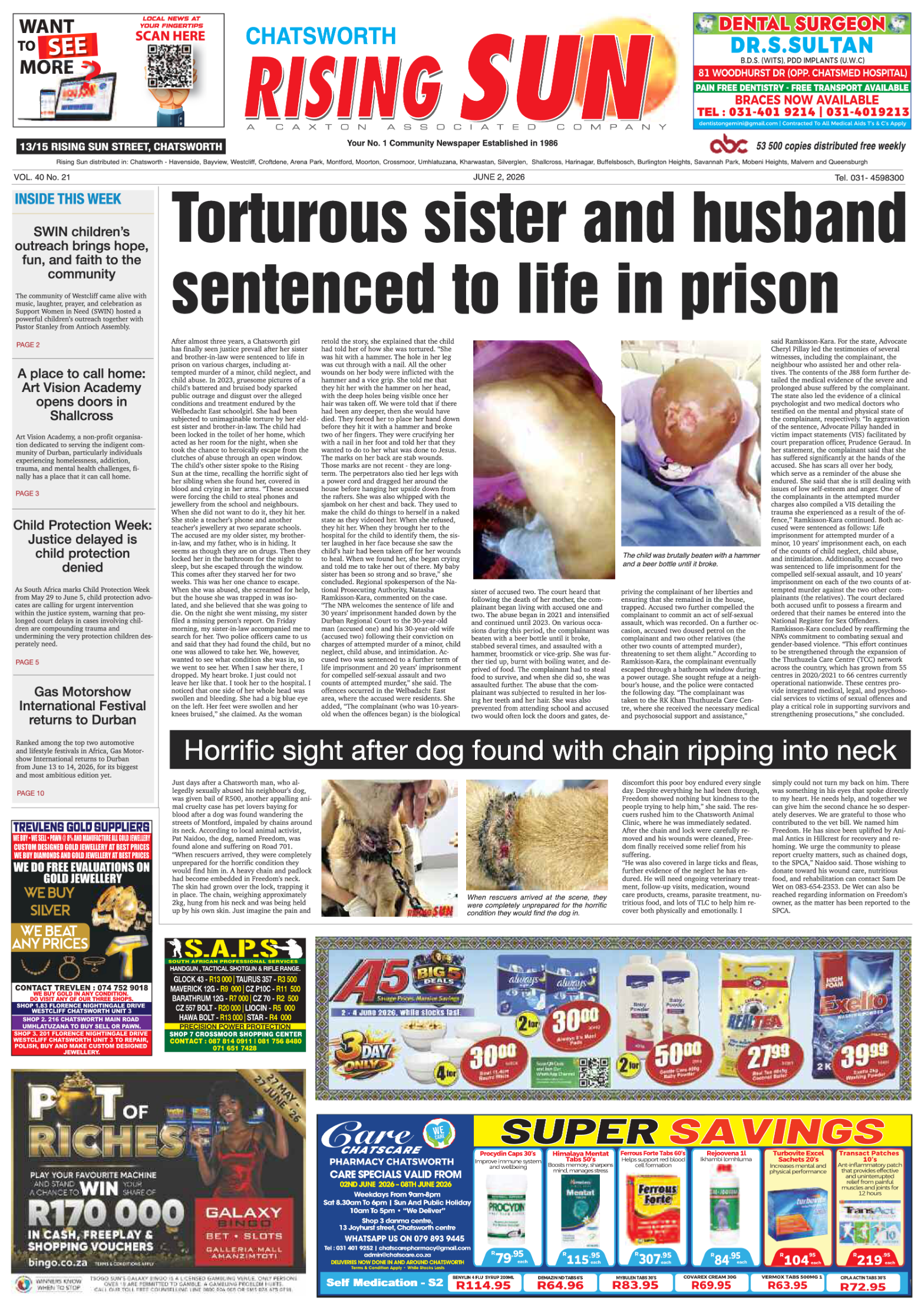 Rising Sun Chatsworth E-Paper, June 2, 2026 page 3