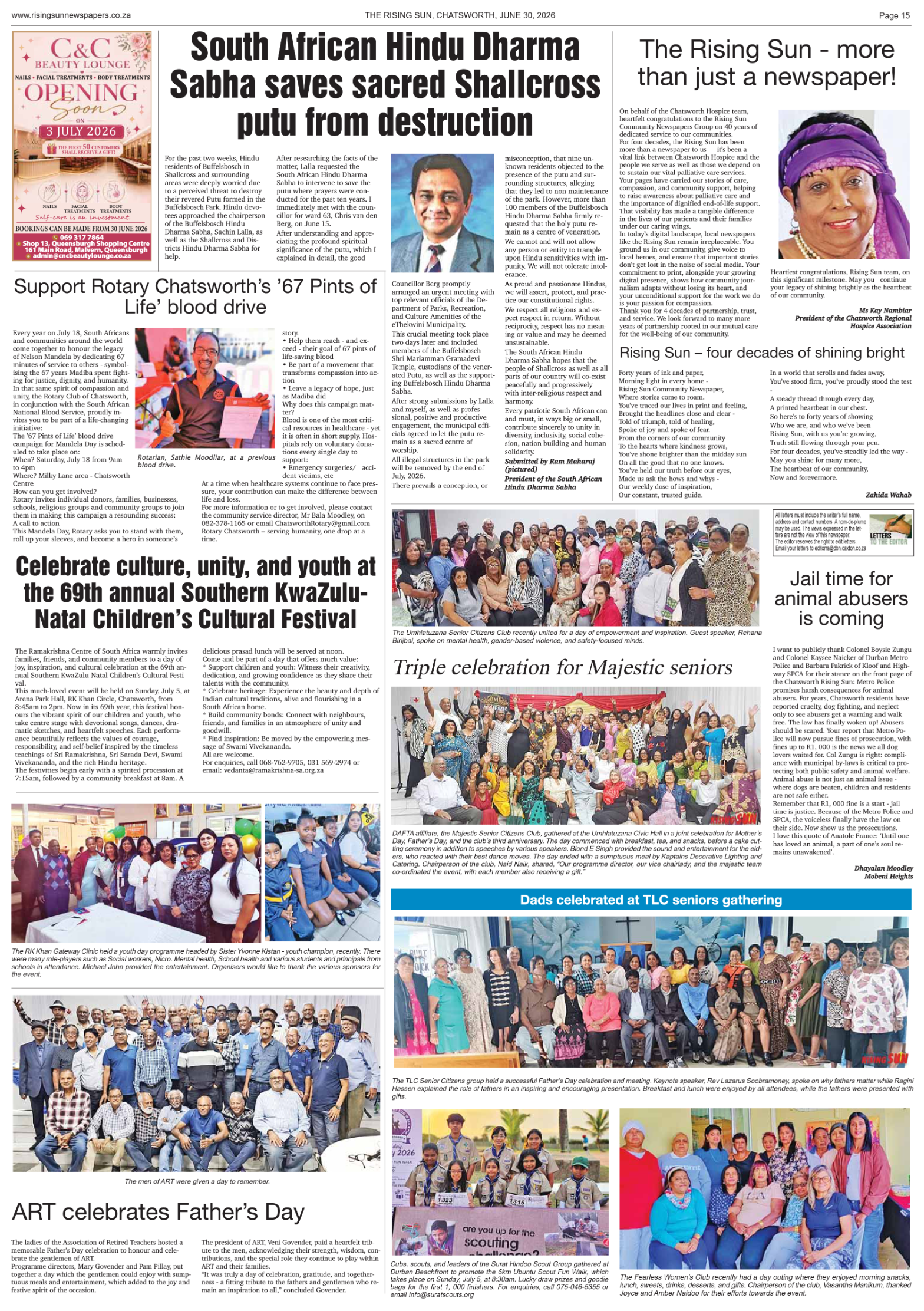 Rising Sun Chatsworth E-Paper, June 30, 2026 page 17