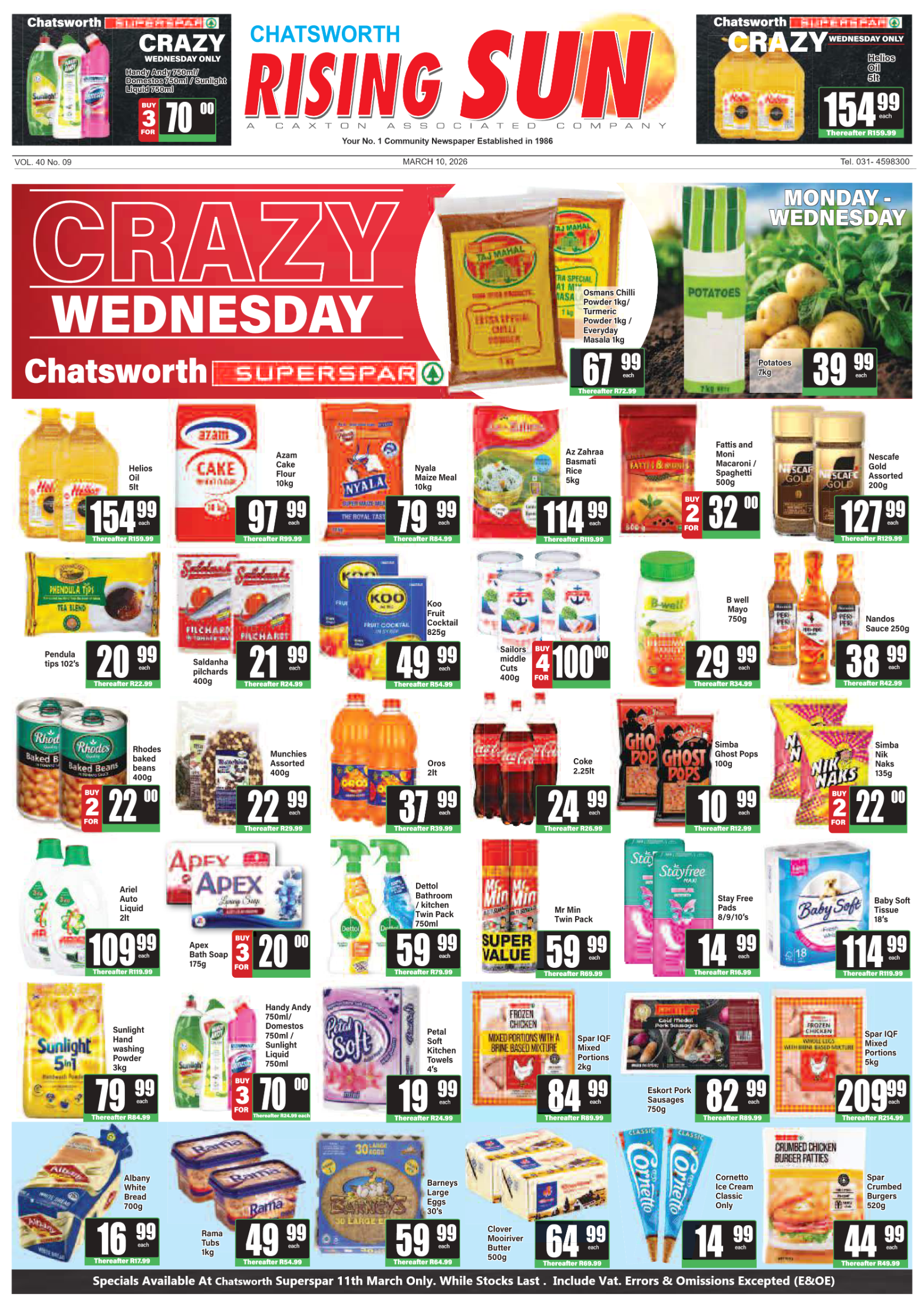 Rising Sun Chatsworth E-Paper, March 10, 2026 page 1