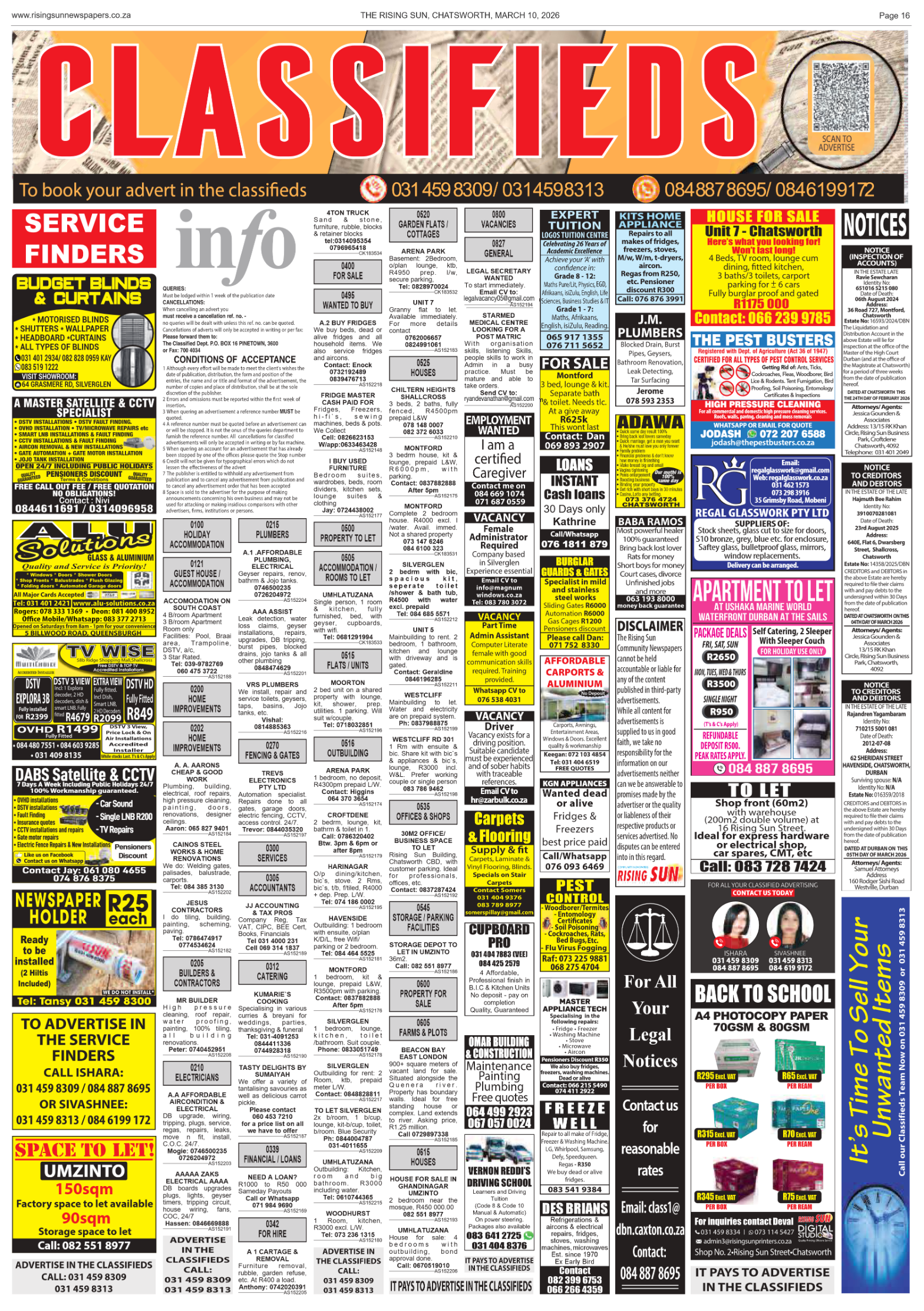 Rising Sun Chatsworth E-Paper, March 10, 2026 page 18