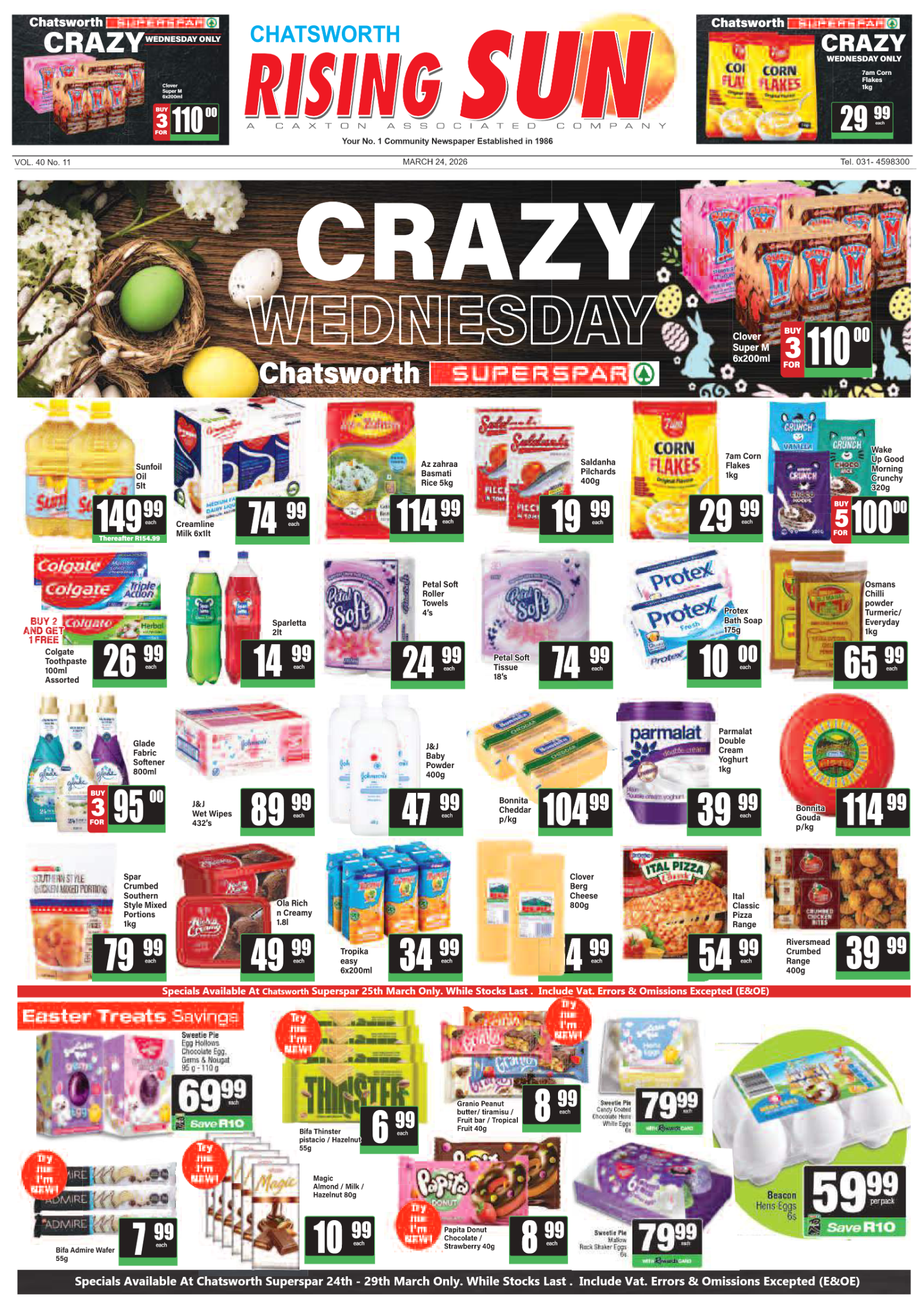 Rising Sun Chatsworth E-Paper, March 24, 2026 page 1