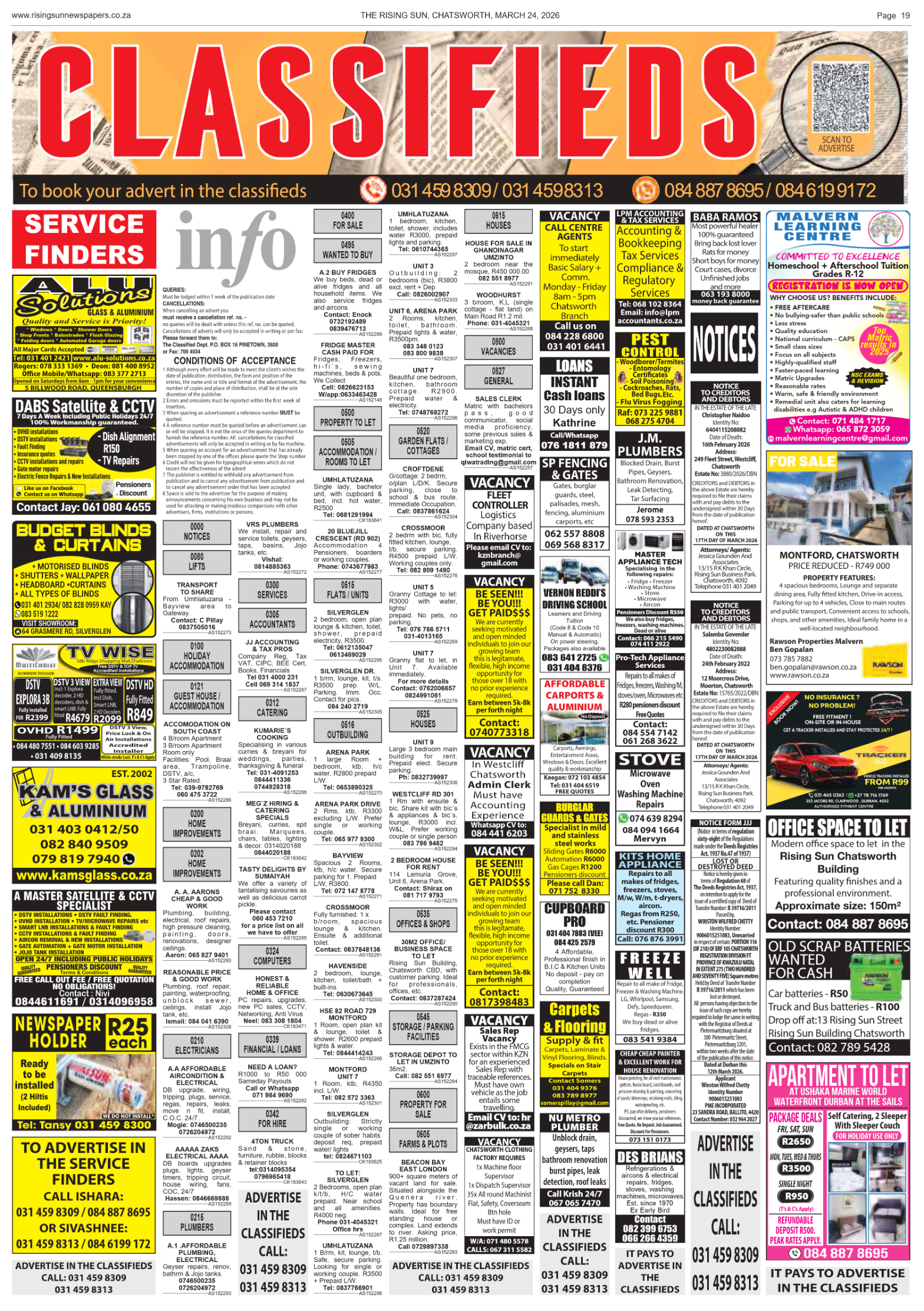 Rising Sun Chatsworth E-Paper, March 24, 2026 page 21