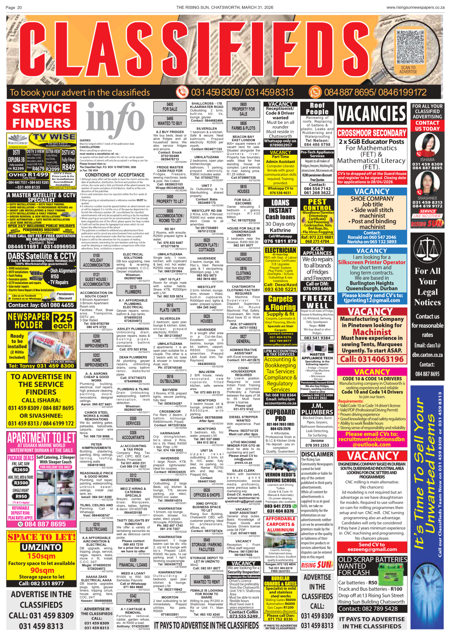 Rising Sun Chatsworth E-Paper, March 31, 2026 page 22