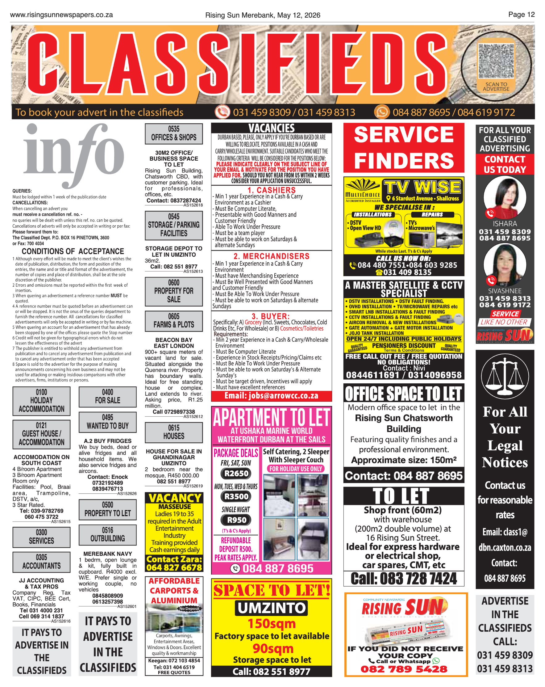 Rising Sun Merebank E-Paper, May 12, 2026 page 12
