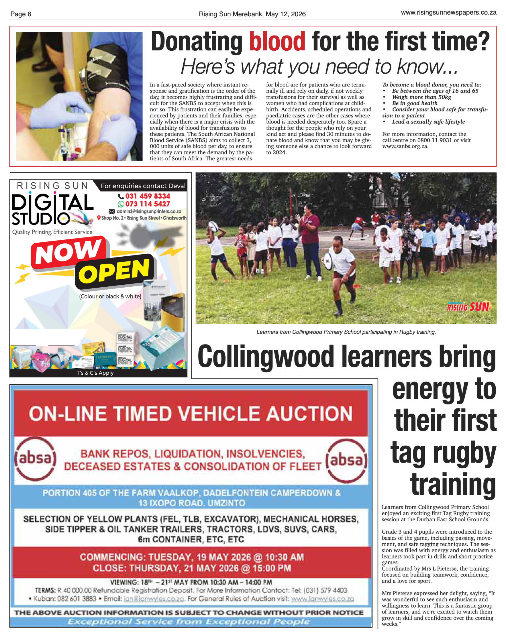Rising Sun Merebank E-Paper, May 12, 2026 page 6