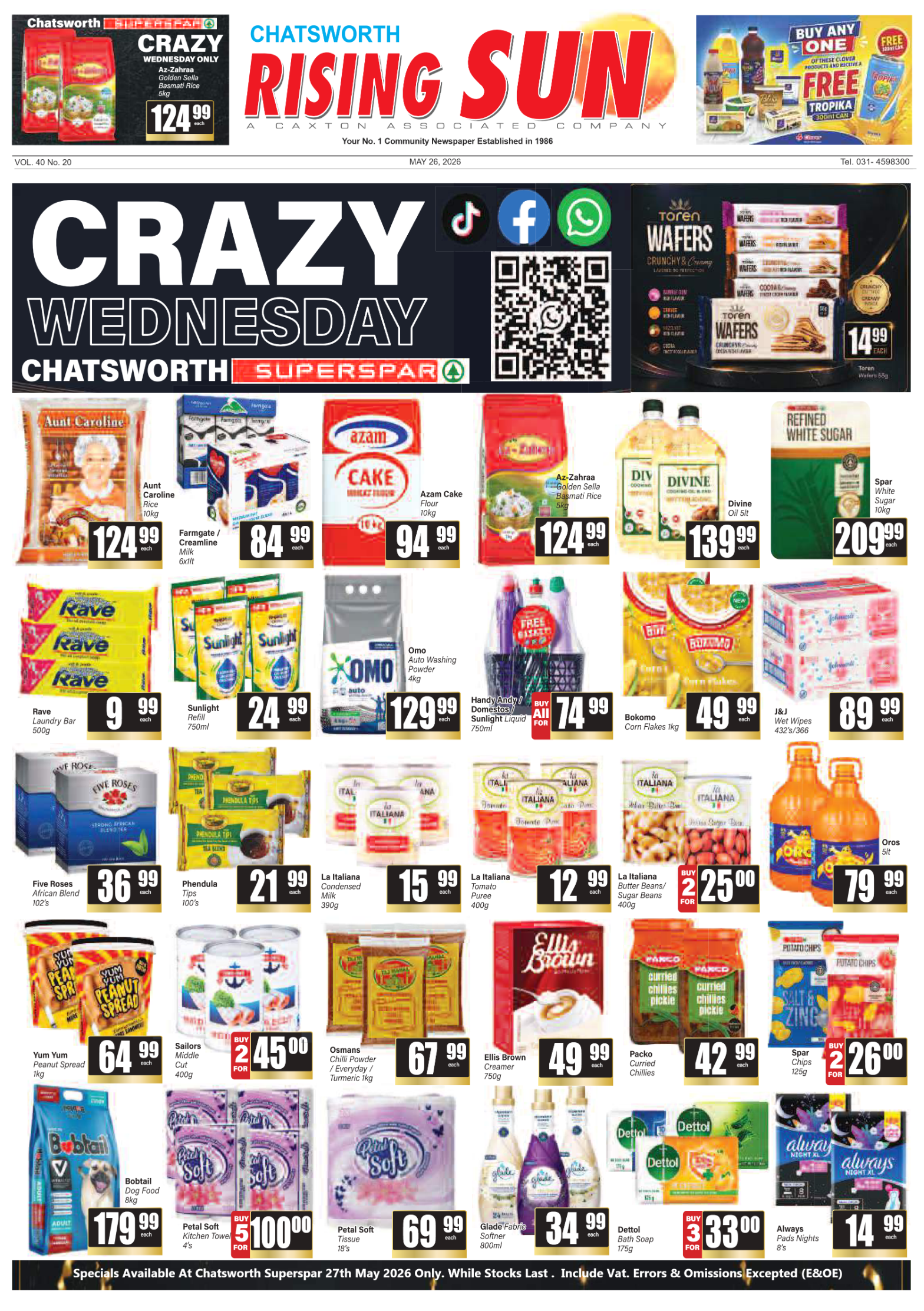 Rising Sun Chatsworth E-Paper, May 26, 2026 page 1
