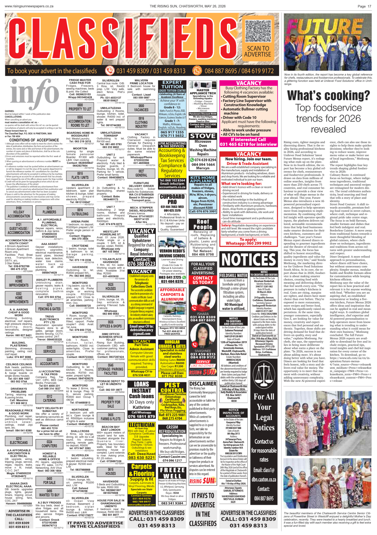 Rising Sun Chatsworth E-Paper, May 26, 2026 page 19
