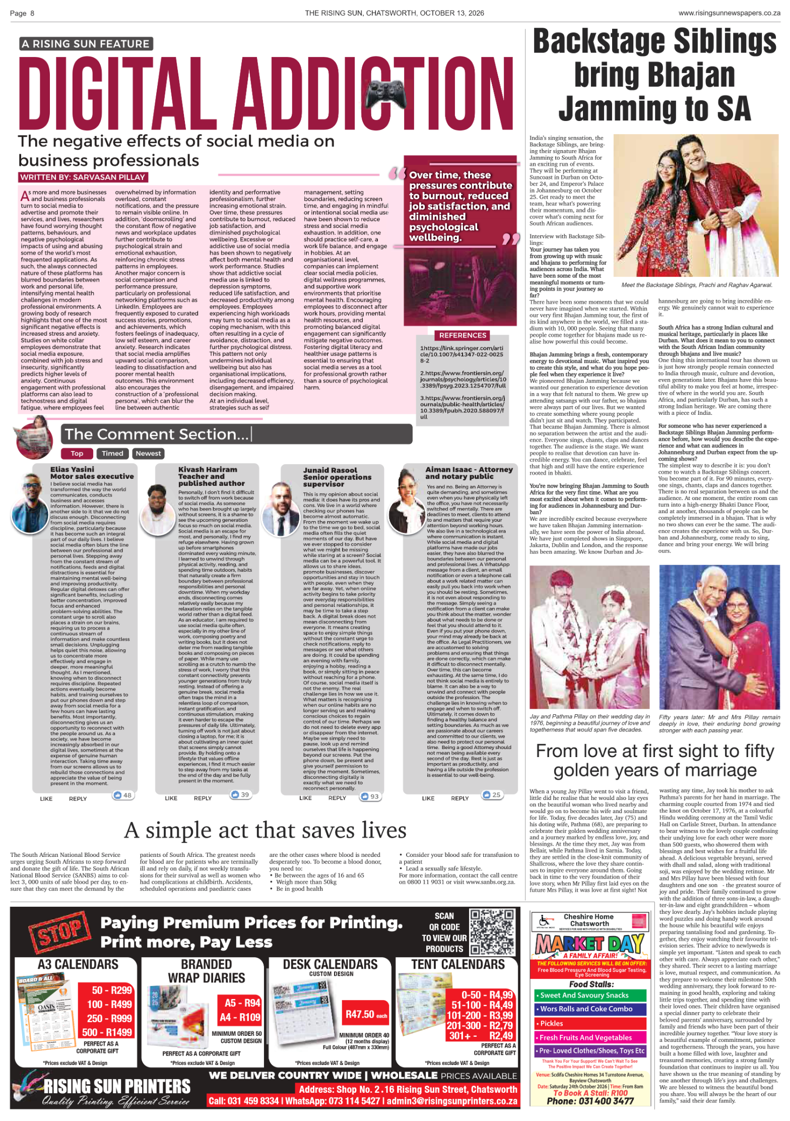Sum Rismg Rising Sun Chatsworth E-Paper, October 13, 2026 | Rising Sun Newspapers