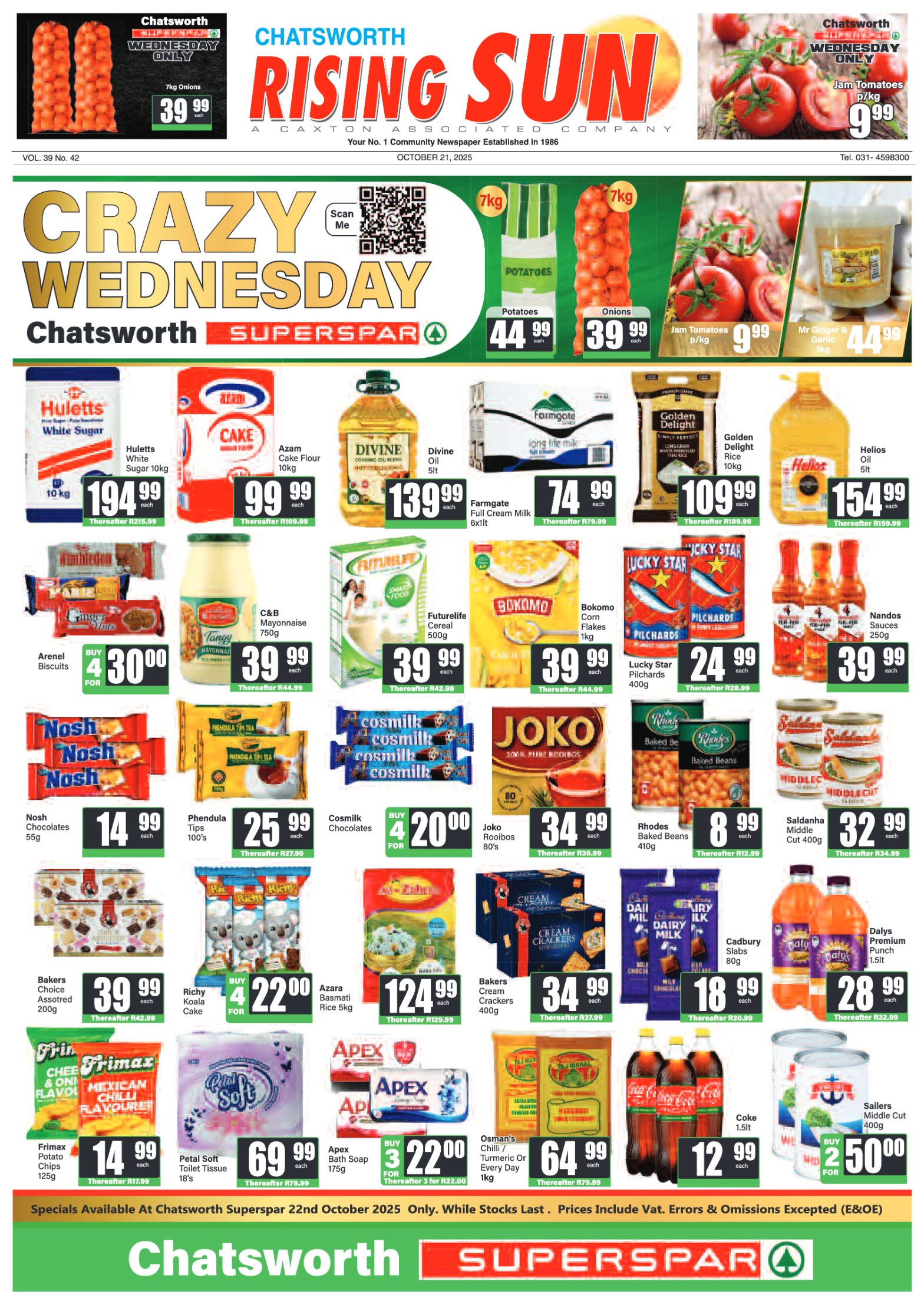 Rising Sun Chatsworth E-Paper, October 21, 2025 page 1