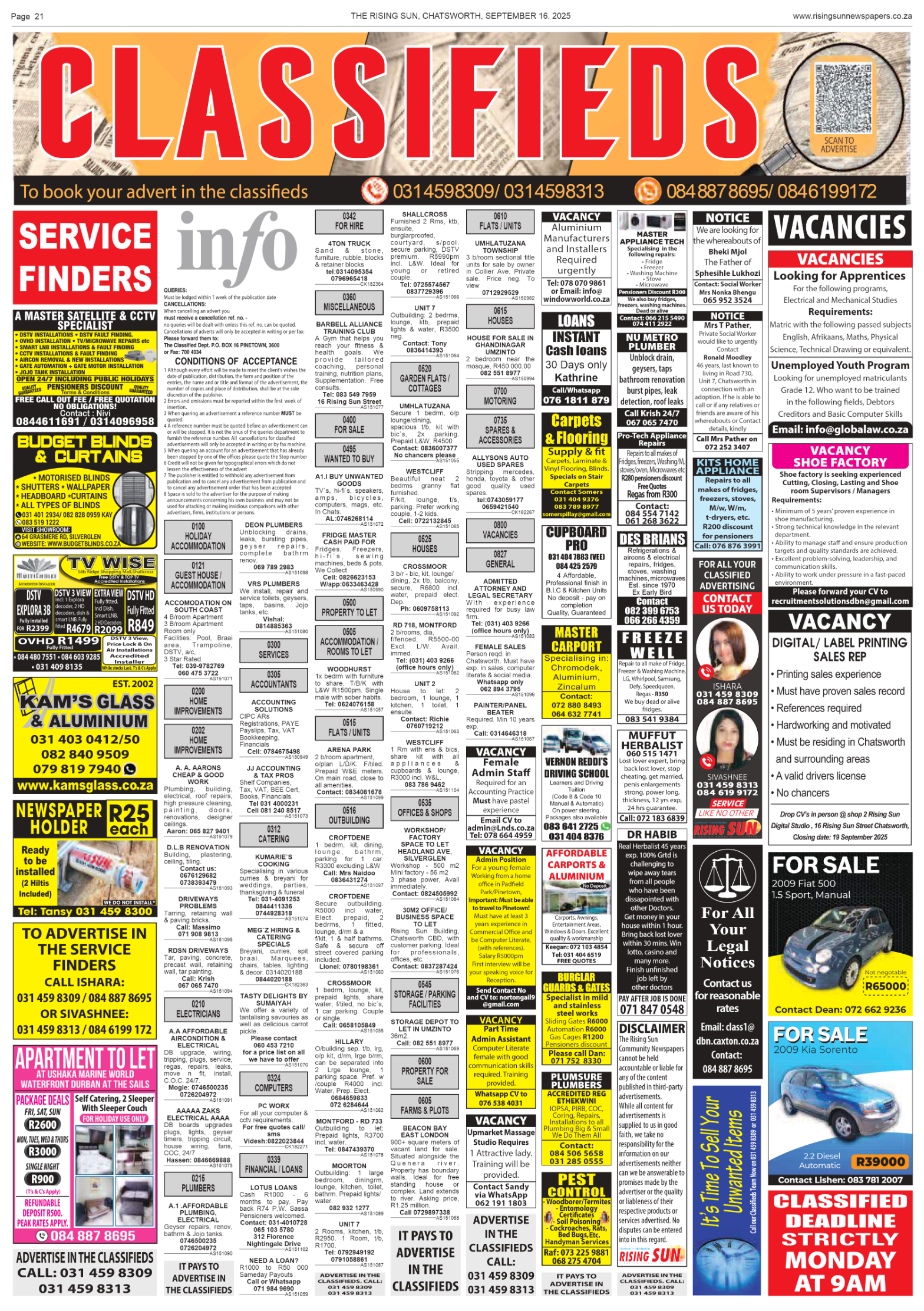 Rising Sun Chatsworth E-Paper, September 16, 2025 page 21