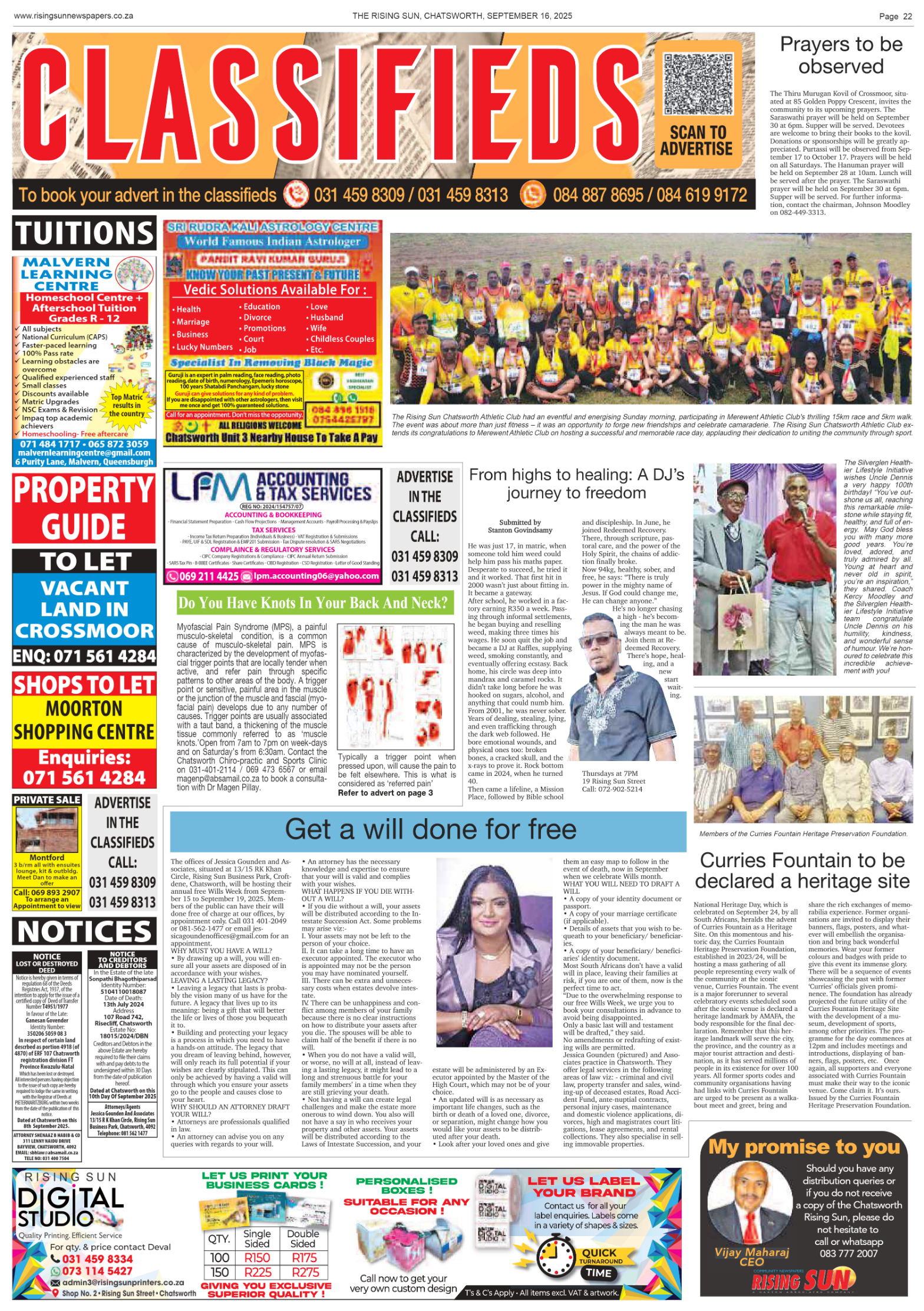 Rising Sun Chatsworth E-Paper, September 16, 2025 page 22