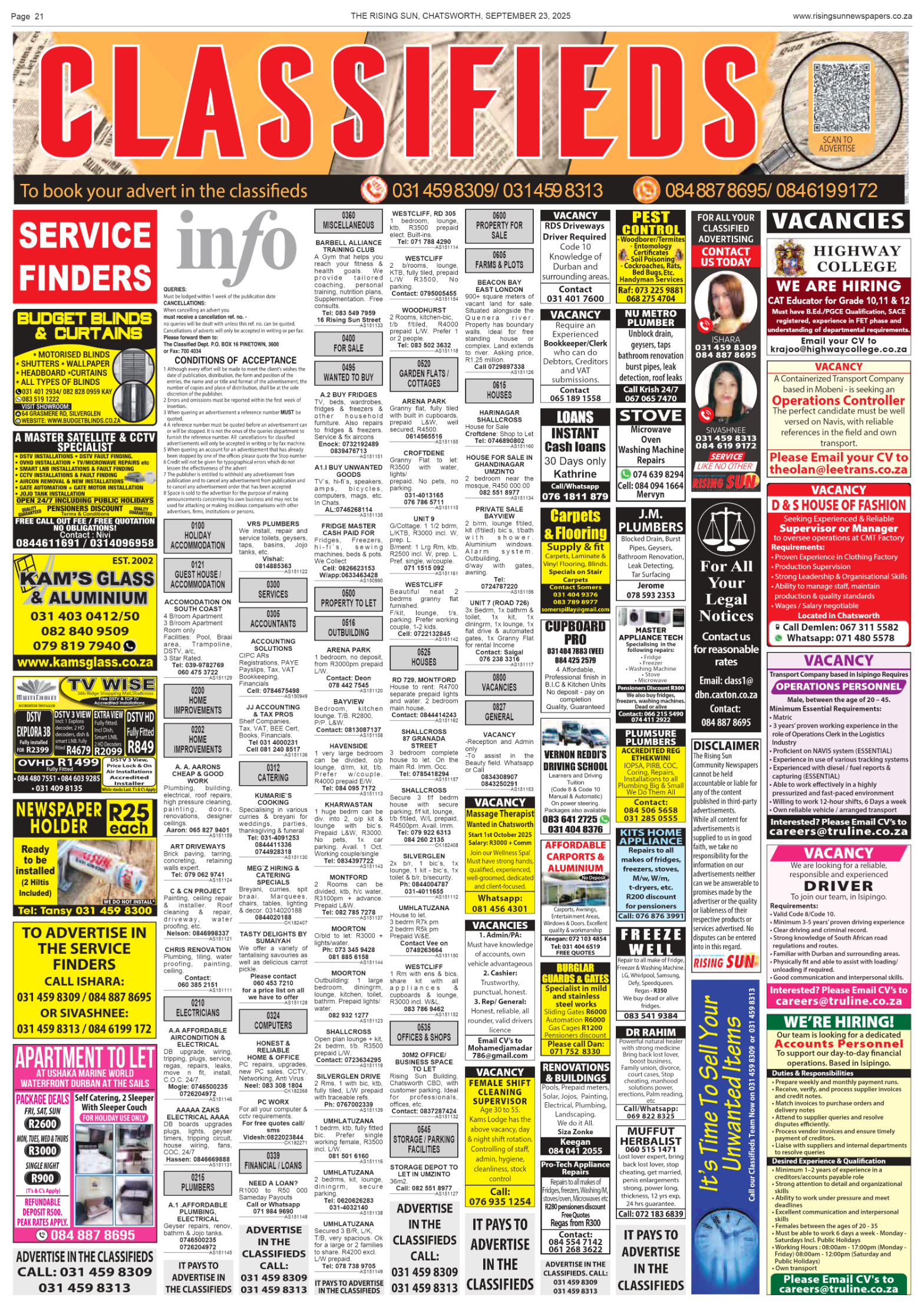 Rising Sun Chatsworth E-Paper, September 23, 2025 page 25