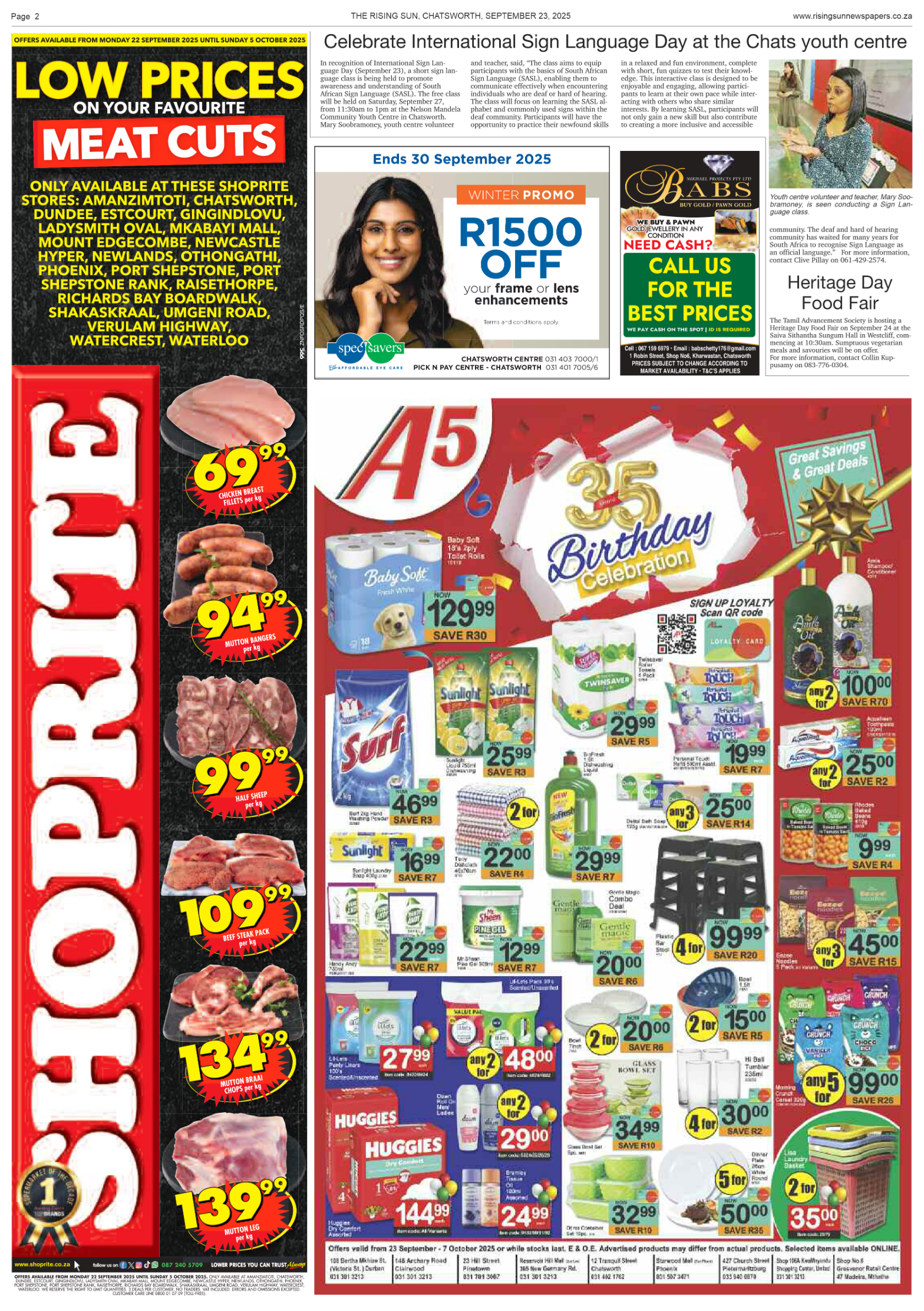 Rising Sun Chatsworth E-Paper, September 23, 2025 page 6