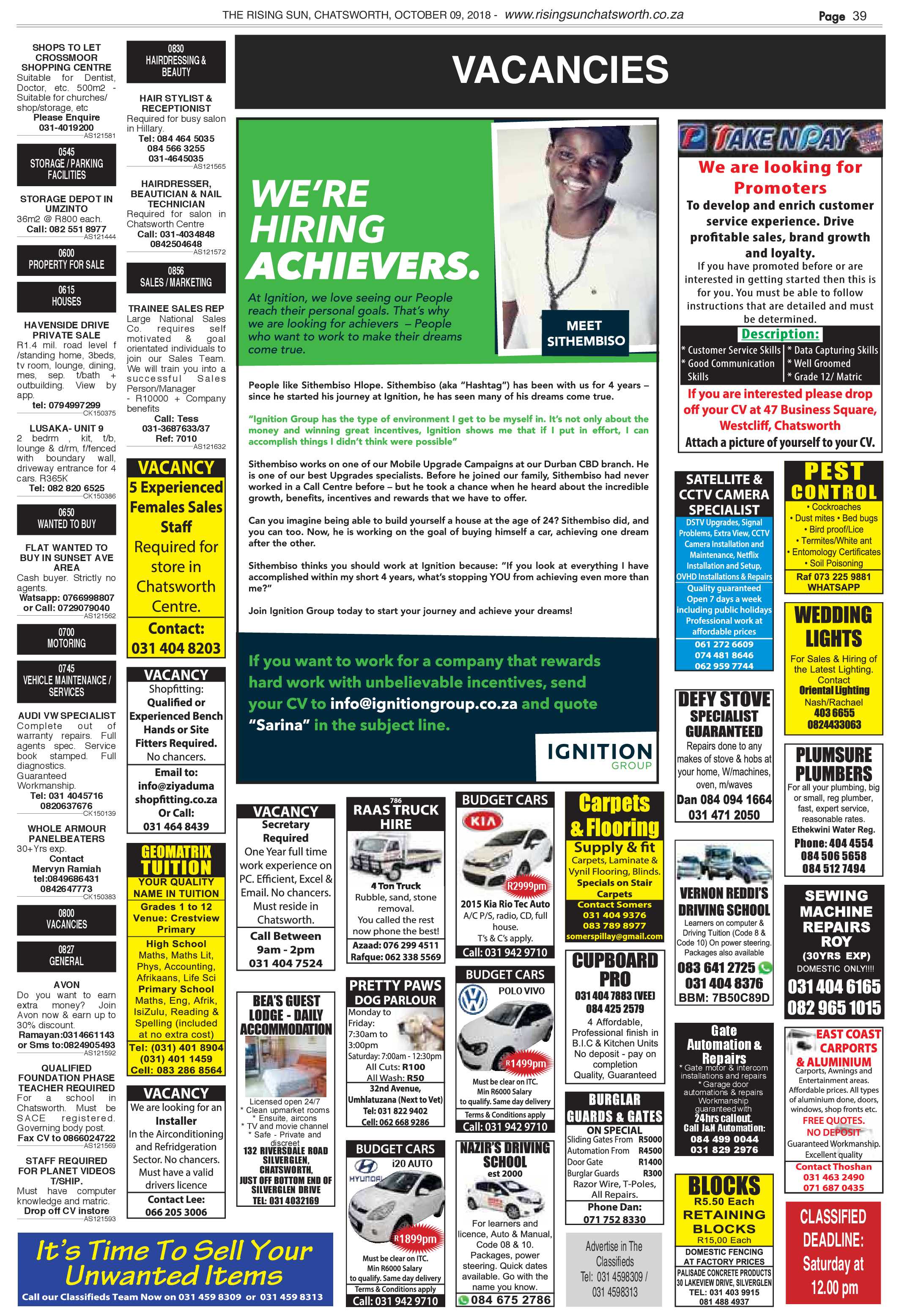 Rising Sun Chatsworth October 9 Rising Sun Chatsworth