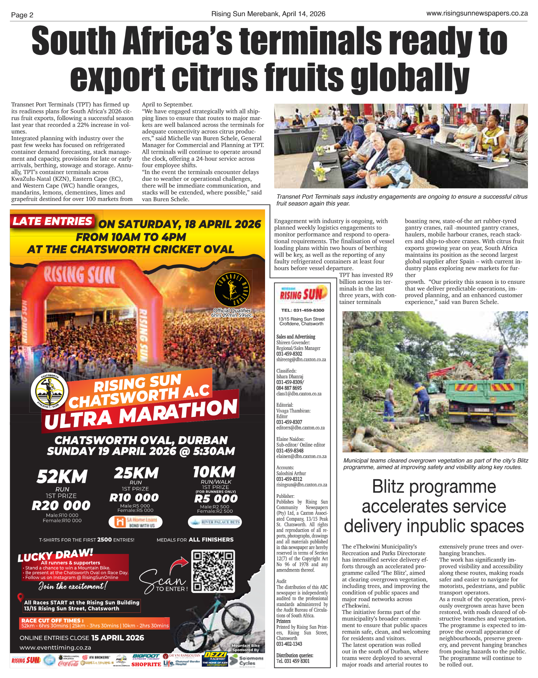 Rising Sun Merebank E-Paper, April 14, 2026 page 2