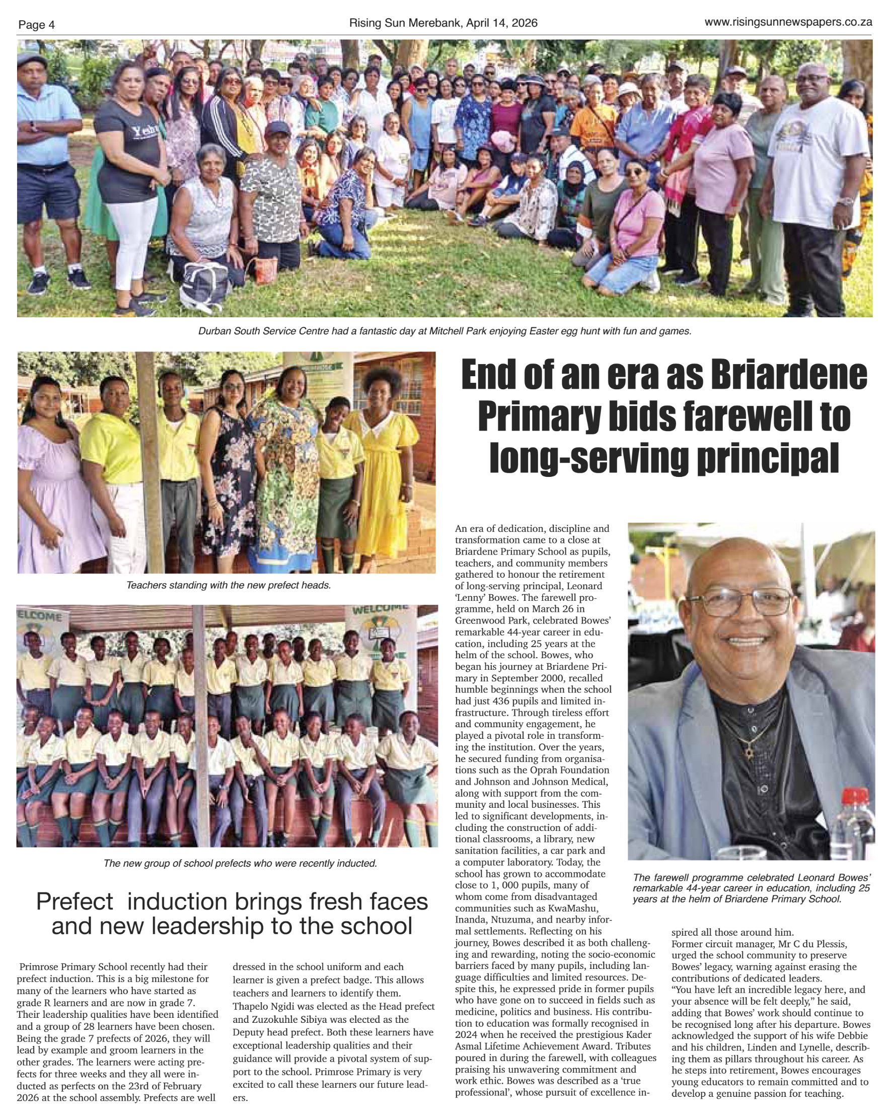 Rising Sun Merebank E-Paper, April 14, 2026 page 4