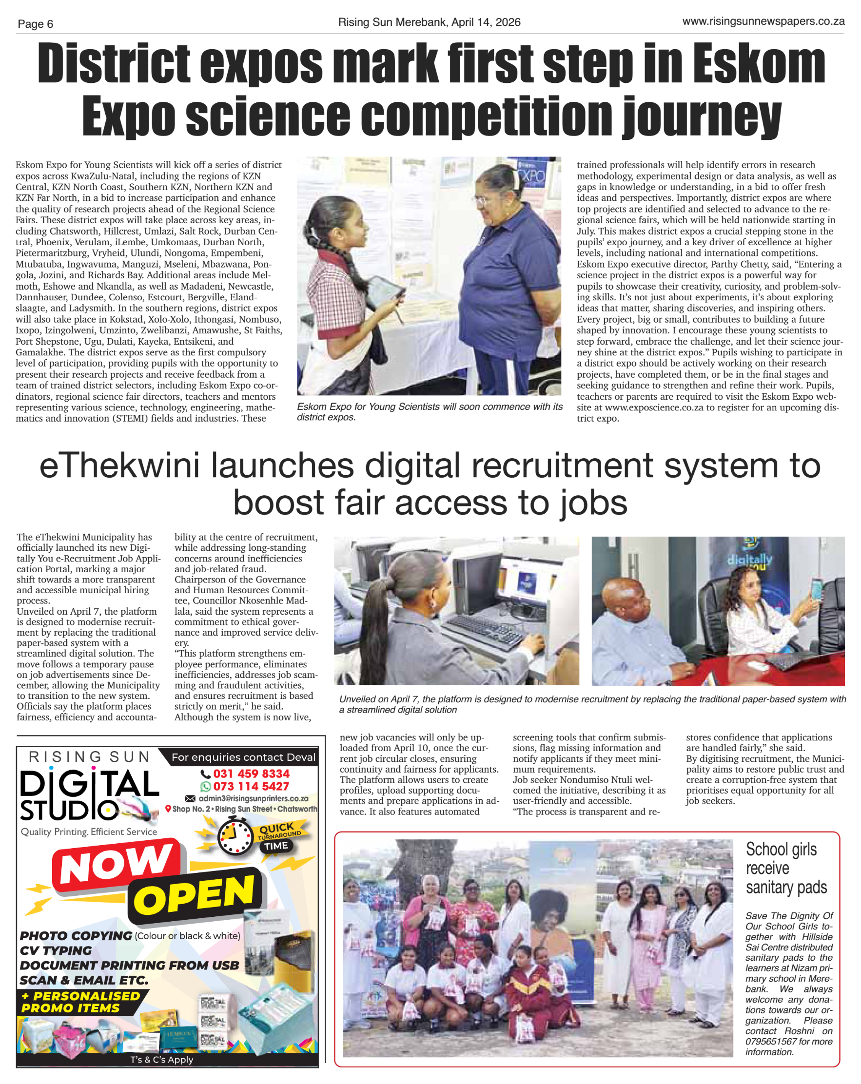 Rising Sun Merebank E-Paper, April 14, 2026 page 6